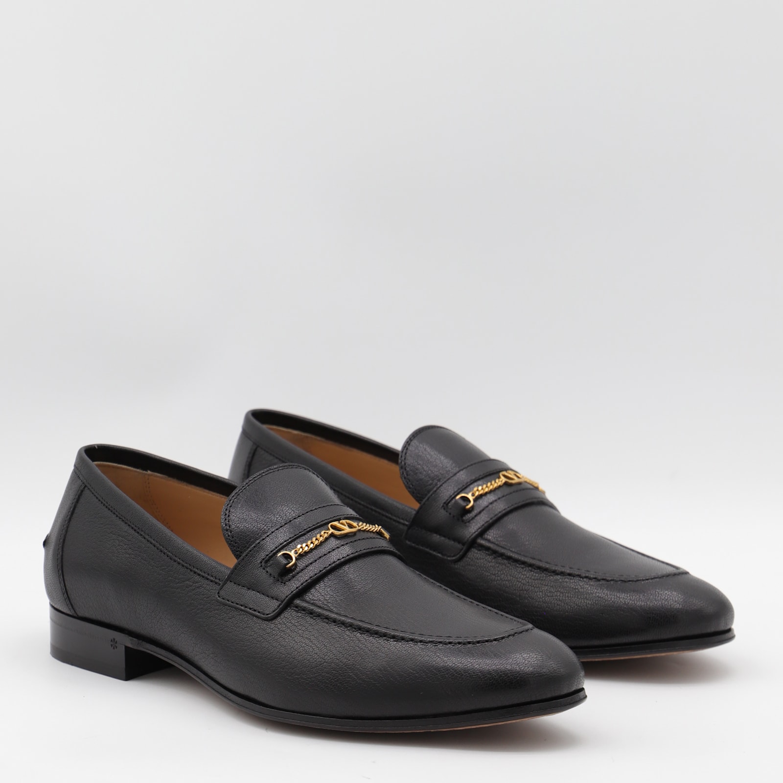 Valentino Flat Shoes Blacks And Greys In Black