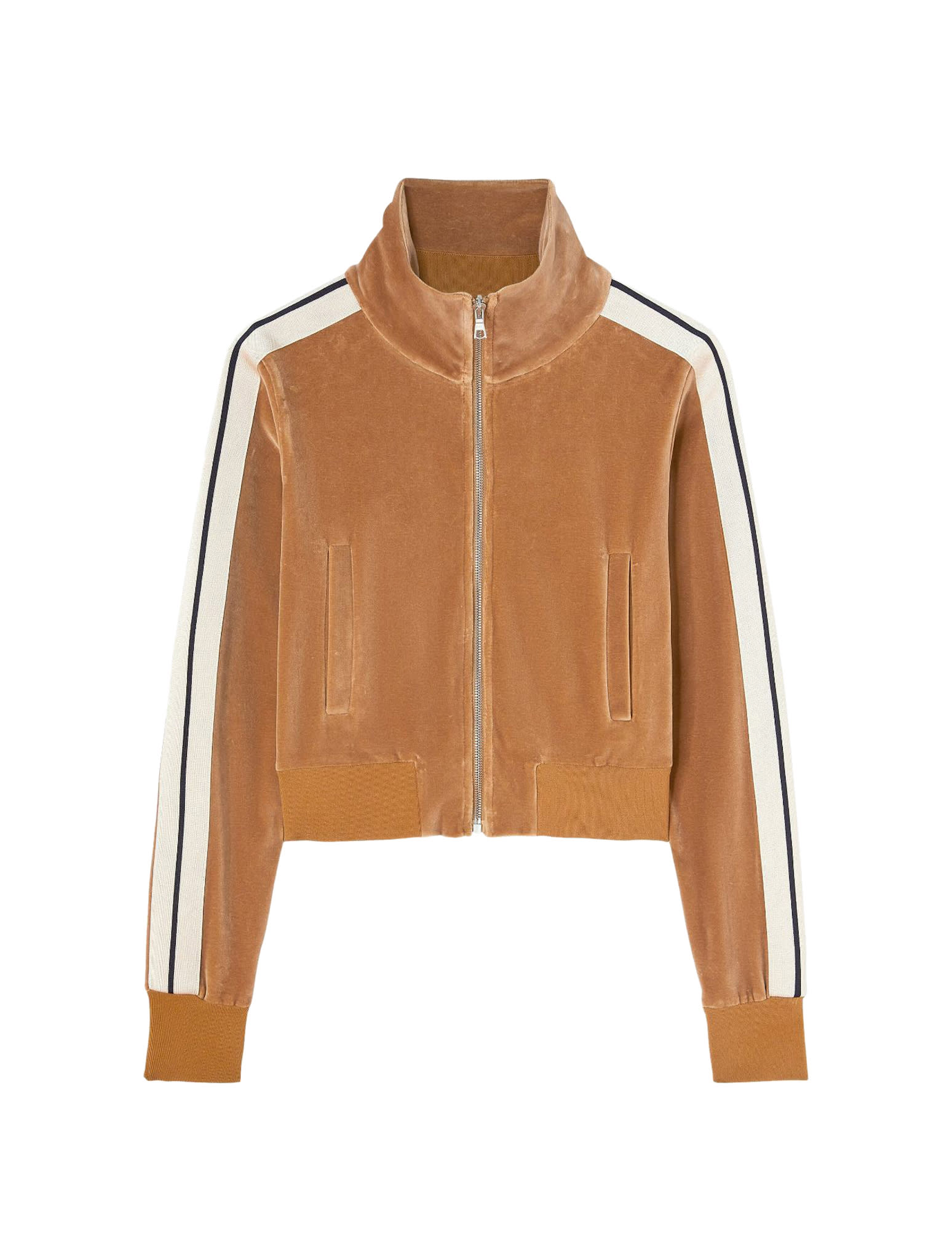 PALM ANGELS VELVET HIGHNECK TRACK JKT