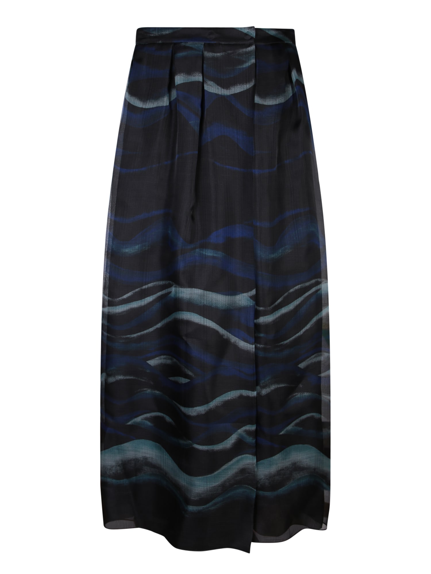 Blue Waves Organza Skirt