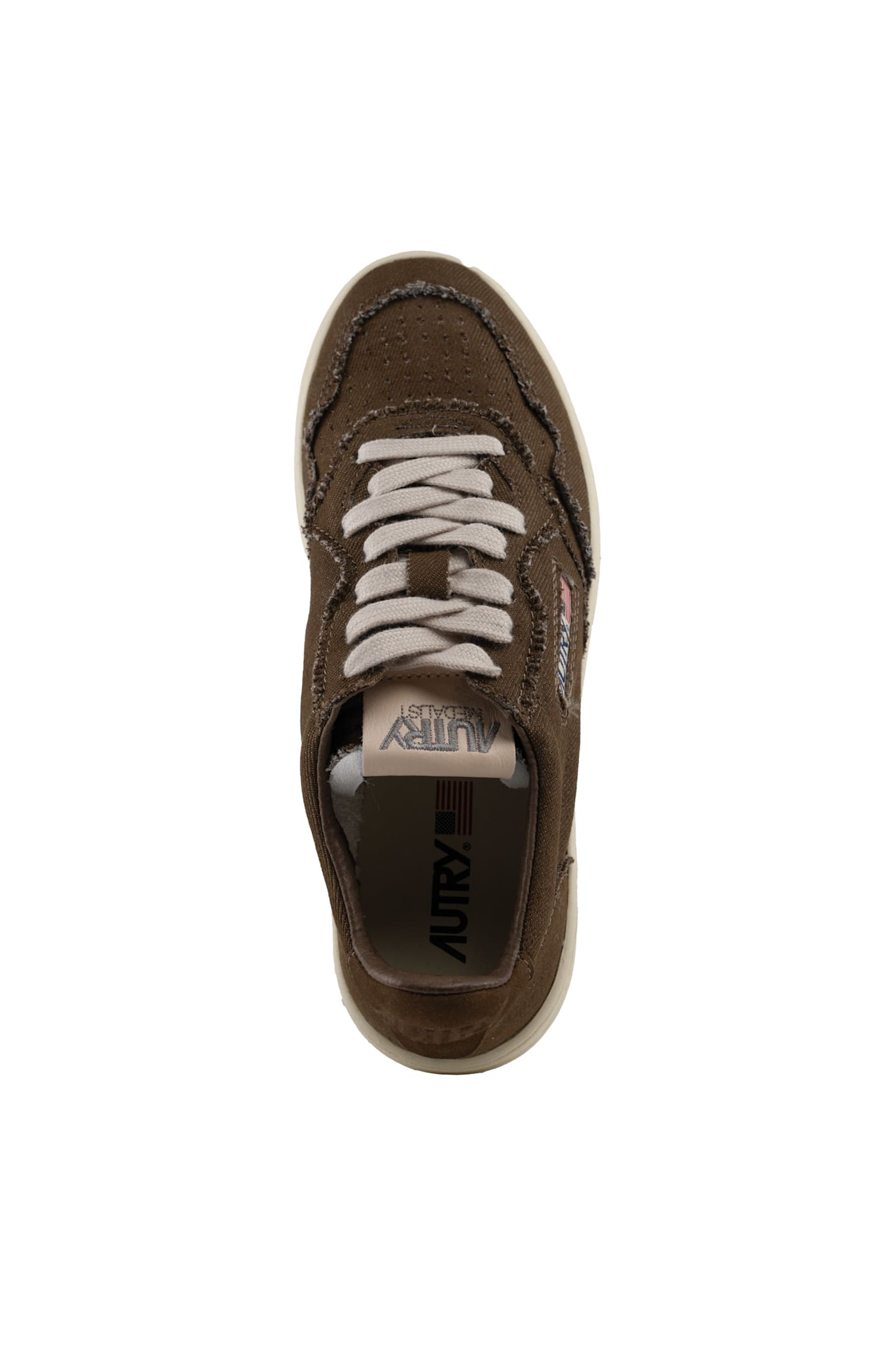AUTRY AUTRY MEDALIST LOW SNEAKERS IN DENIM