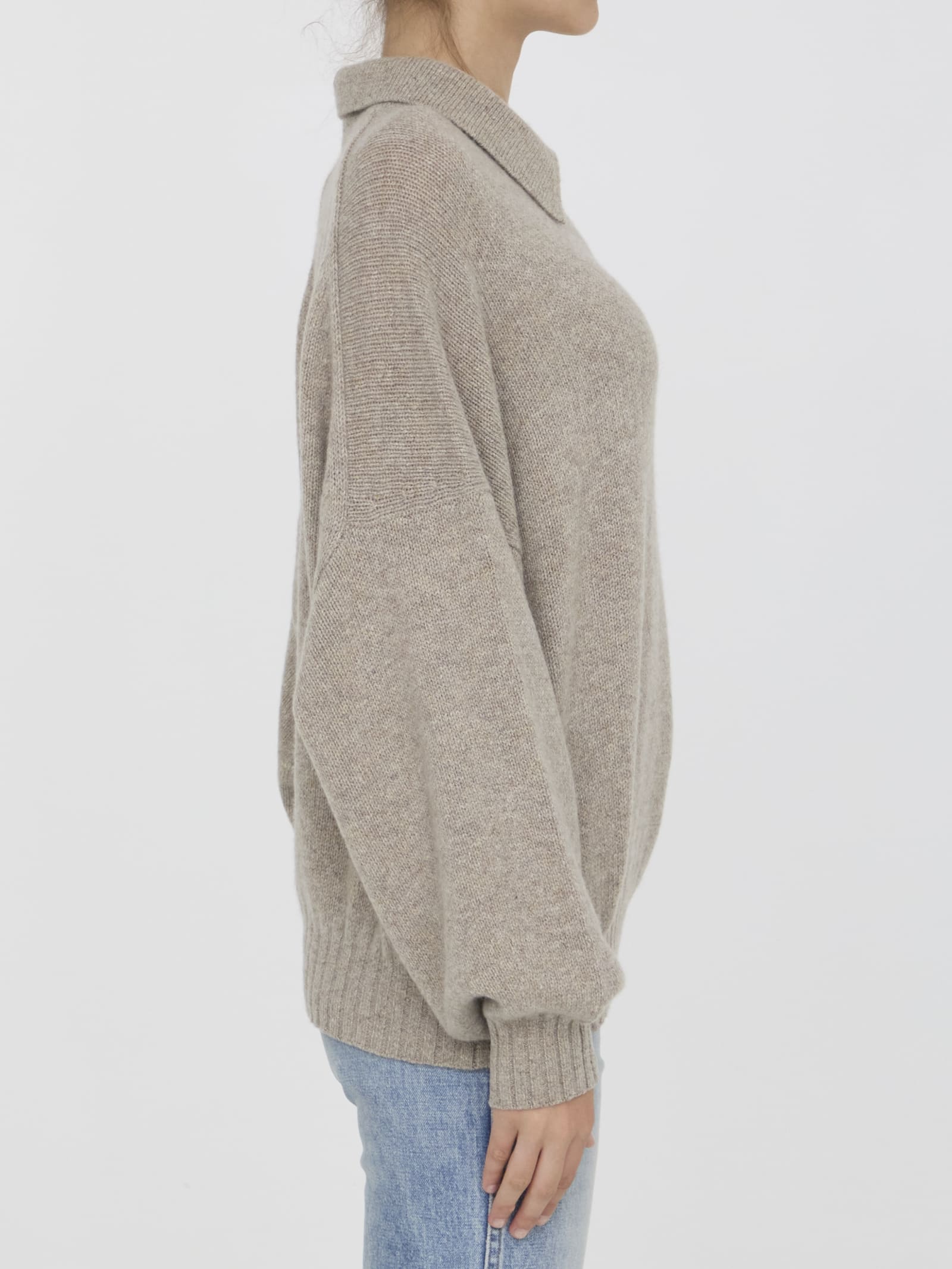 Shop Khaite Rene Sweater In Beige