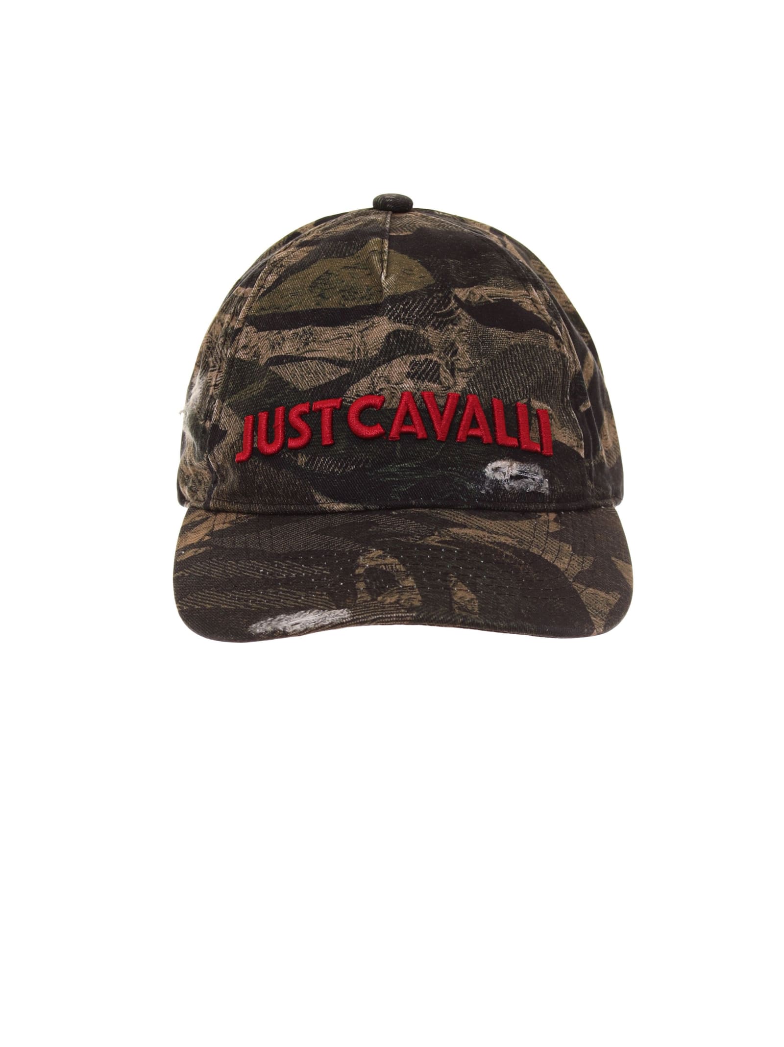 Just Cavalli Camouflage-print Baseball Cap In Animal Print