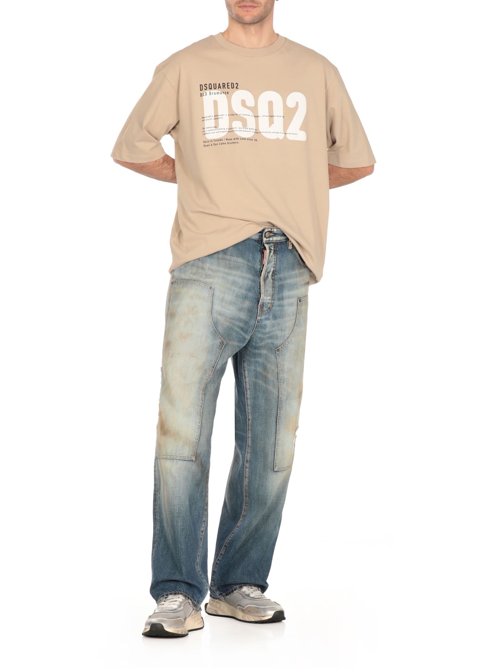 Dsquared2 Semplice Carpenter Jeans In Blue