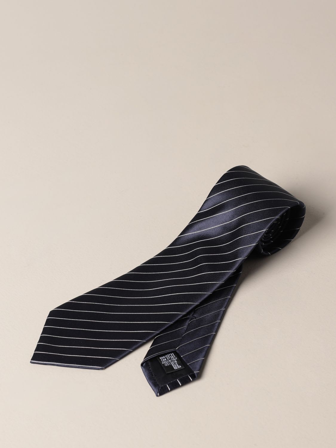 Emporio Armani Tie Emporio Armani Tie In Diagonal Striped Silk