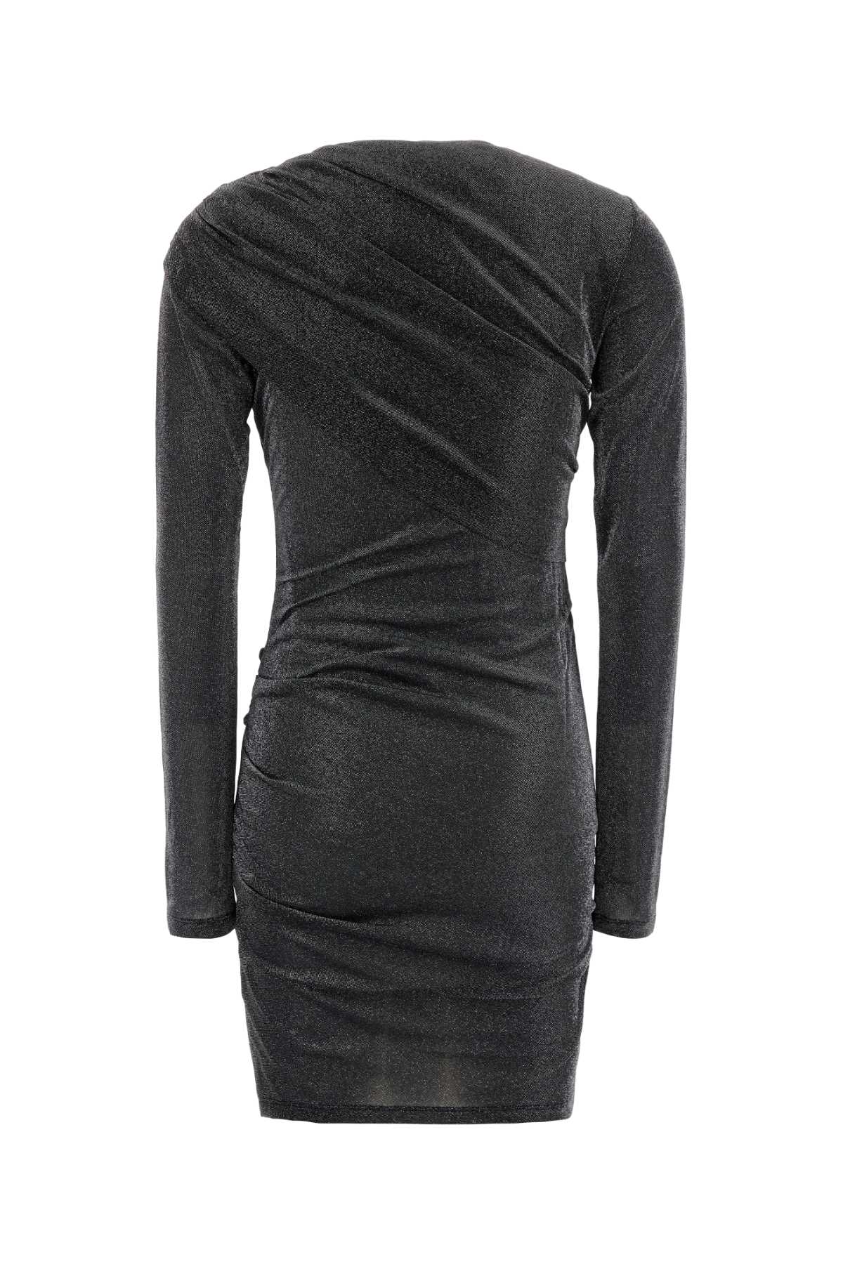 Isabel Marant Mini Dress With Long Sleeves And Ruched Detailing In Gray
