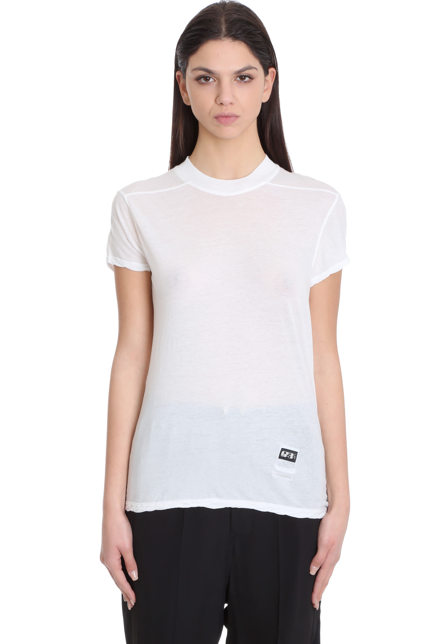DRKSHDW Smal Llevel Tee T-shirt In White Cotton