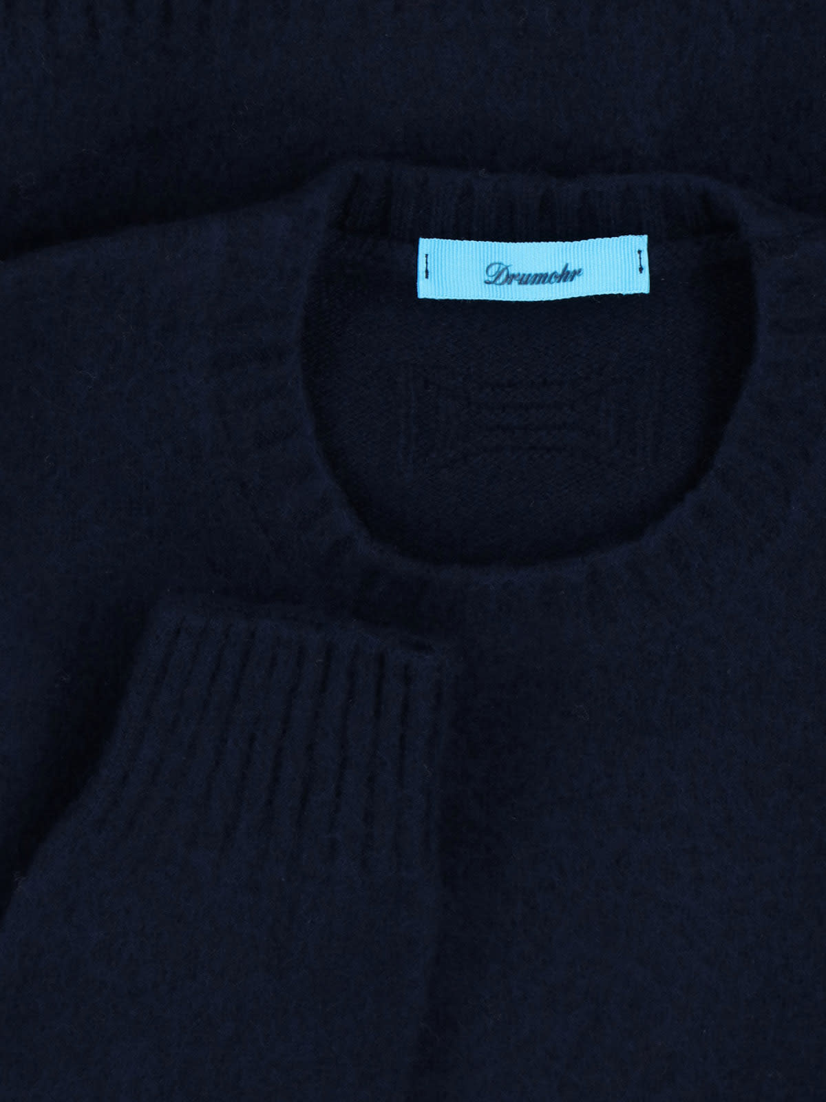 Drumohr Crewneck Cashemere Sweater In Blue
