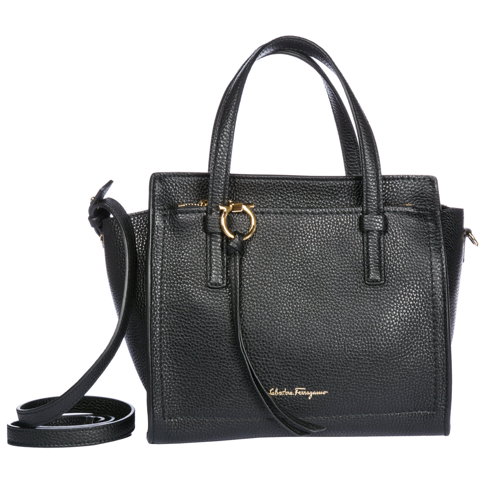 Salvatore Ferragamo Salvatore Ferragamo Gancini Mini Bag - Nero ...