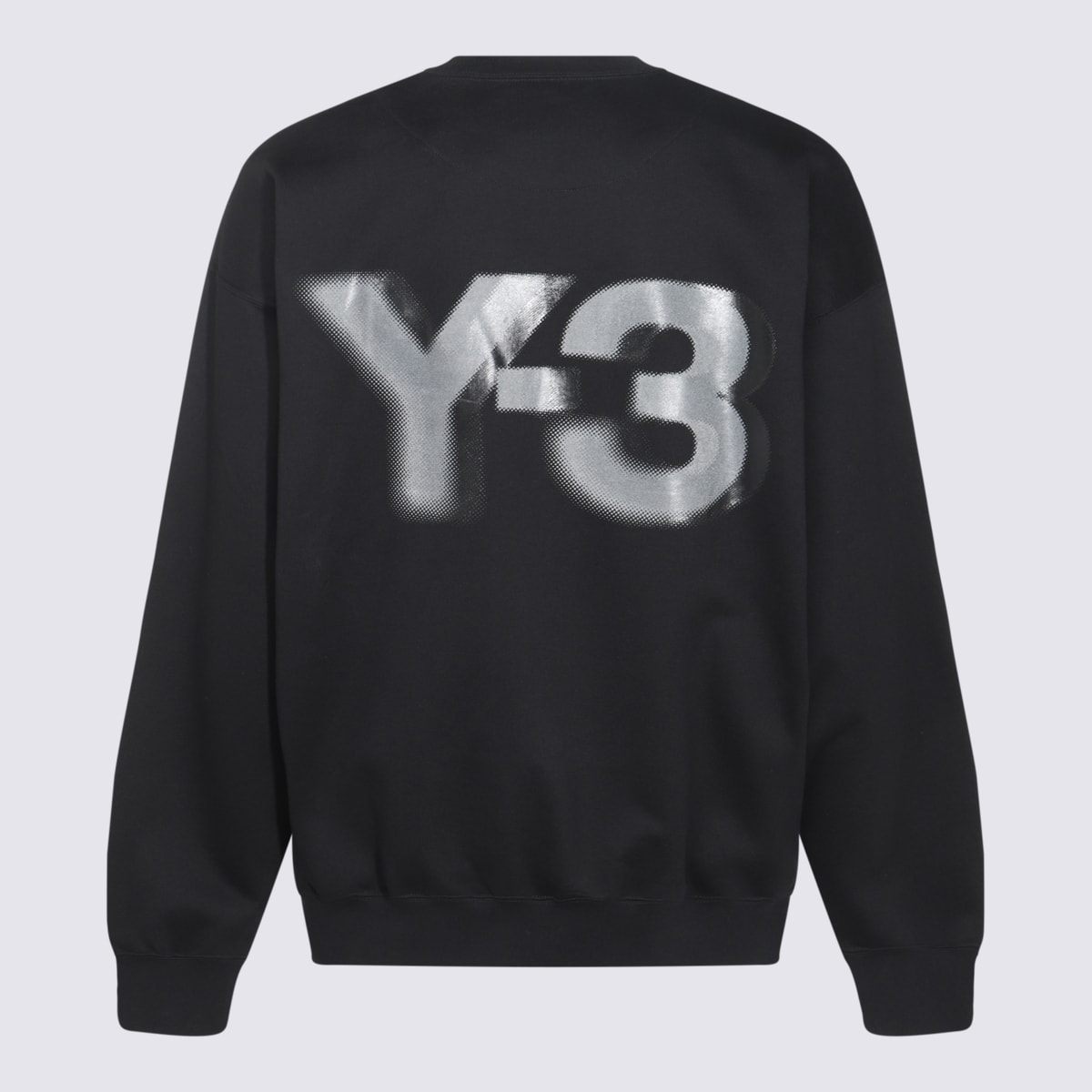 Shop Y-3 Black Cotton Sweatshirt