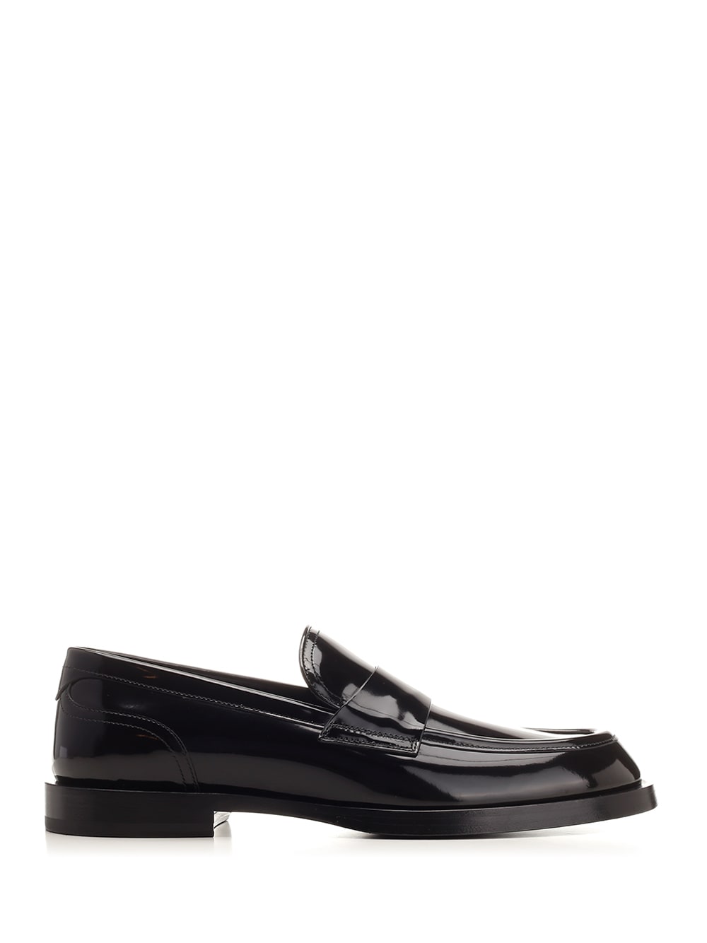 Dolce & Gabbana Glossy Black Loafer In Nero