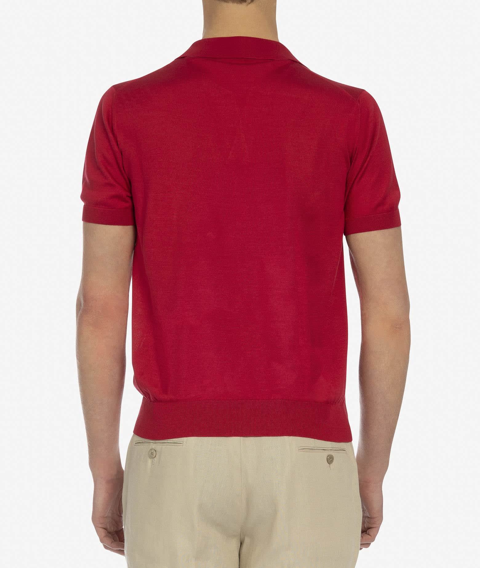 Shop Larusmiani Harry Polo Polo Shirt In Red