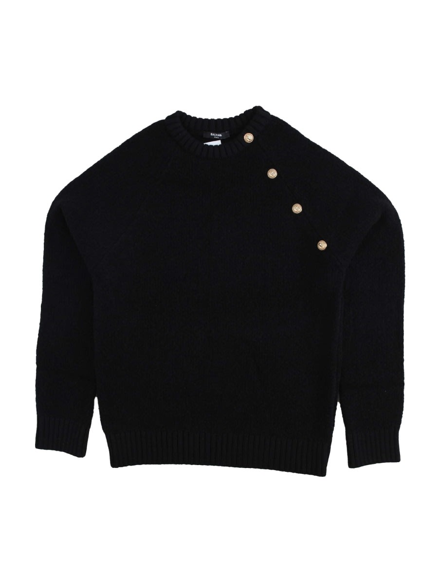 Balmain Shirt With Buttons In Black