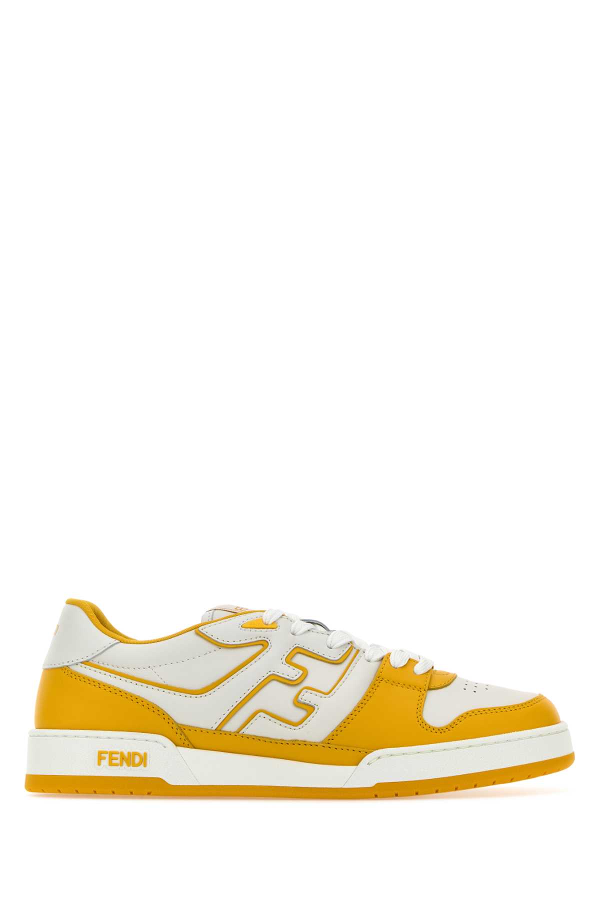 Shop Fendi Two-tone Leather  Match Sneakers In G.fenbiag.feng.fe