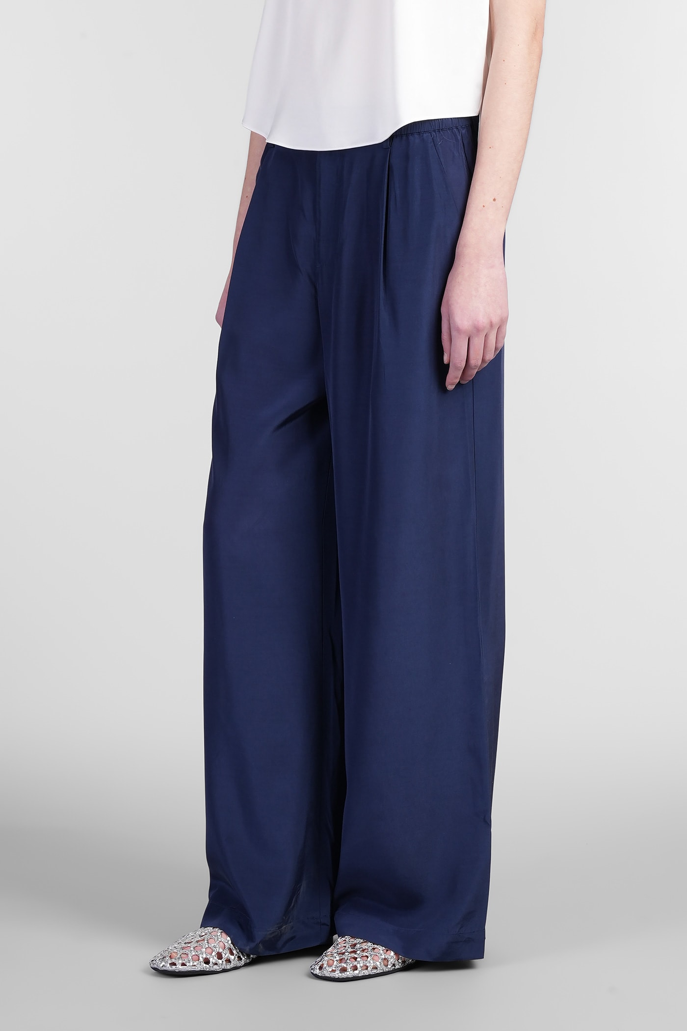 Simkhai Sydnie Pants In Blue Acetate In Blue