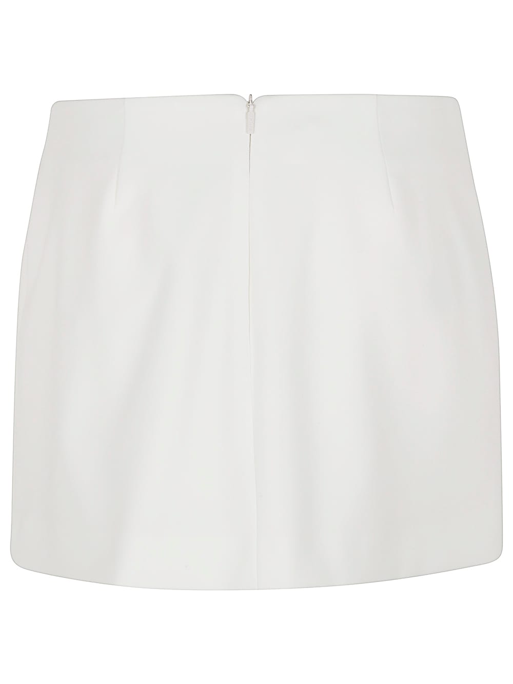 Shop Pinko Grass Double Layers Dyagonal Skirt In White