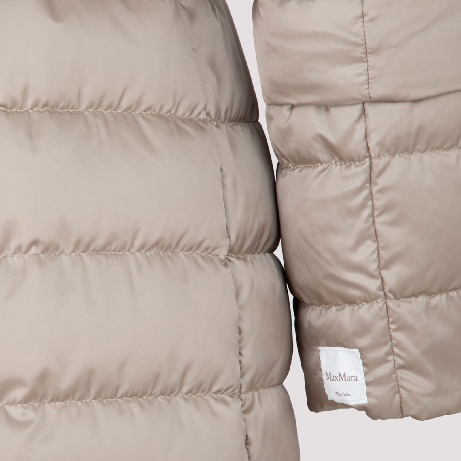 Max Mara The Cube Novef Down Jacket In Gray