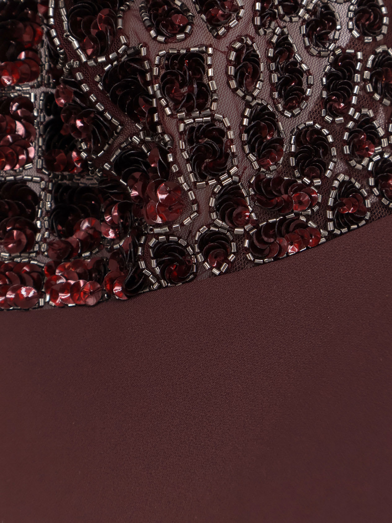Elisabetta Franchi Halter-neck Sequin-embellished Jumpsuit In Burgundy