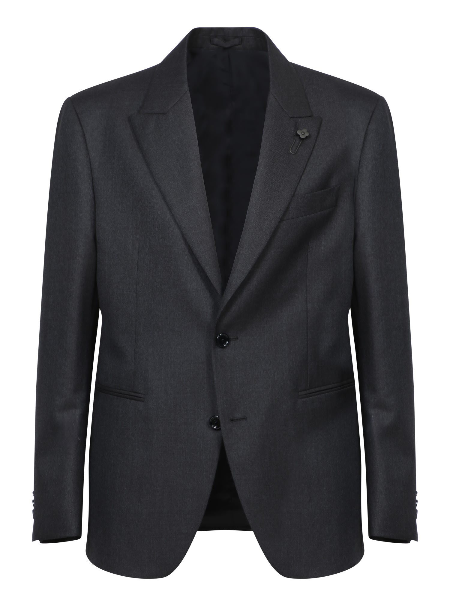 Shop Lardini Blue Wool Suit