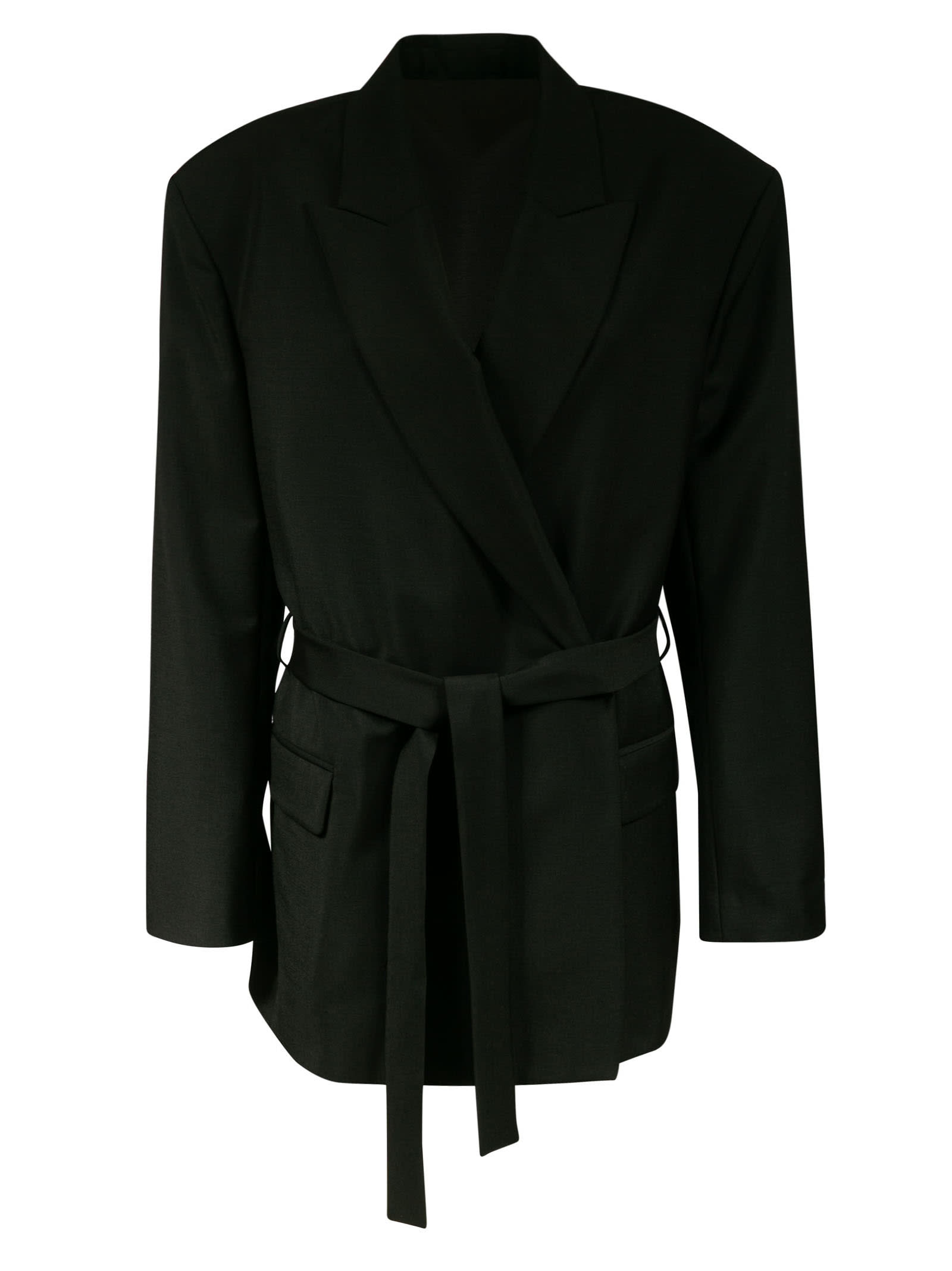 Photo of  Acne Studios Belt-tie Blazer- shop Acne Studios jackets online sales