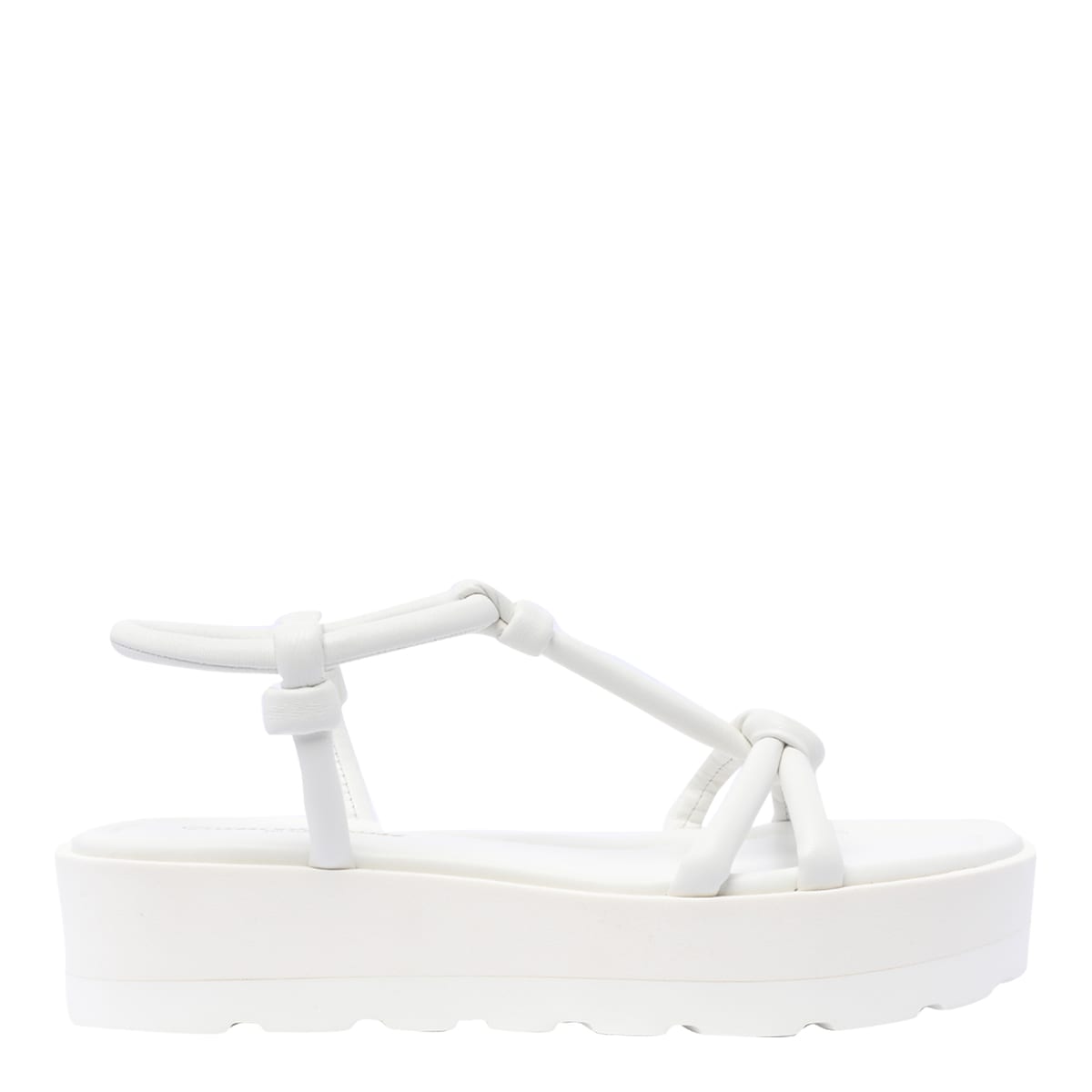 Gianvito Rossi Platform Sandals In White