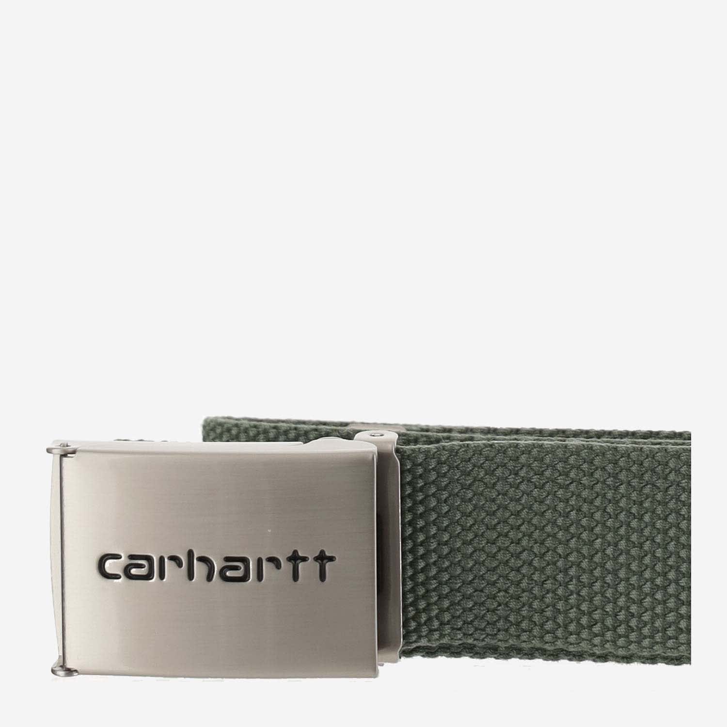 Carhartt Technical Fabric Belt With Logo In Green