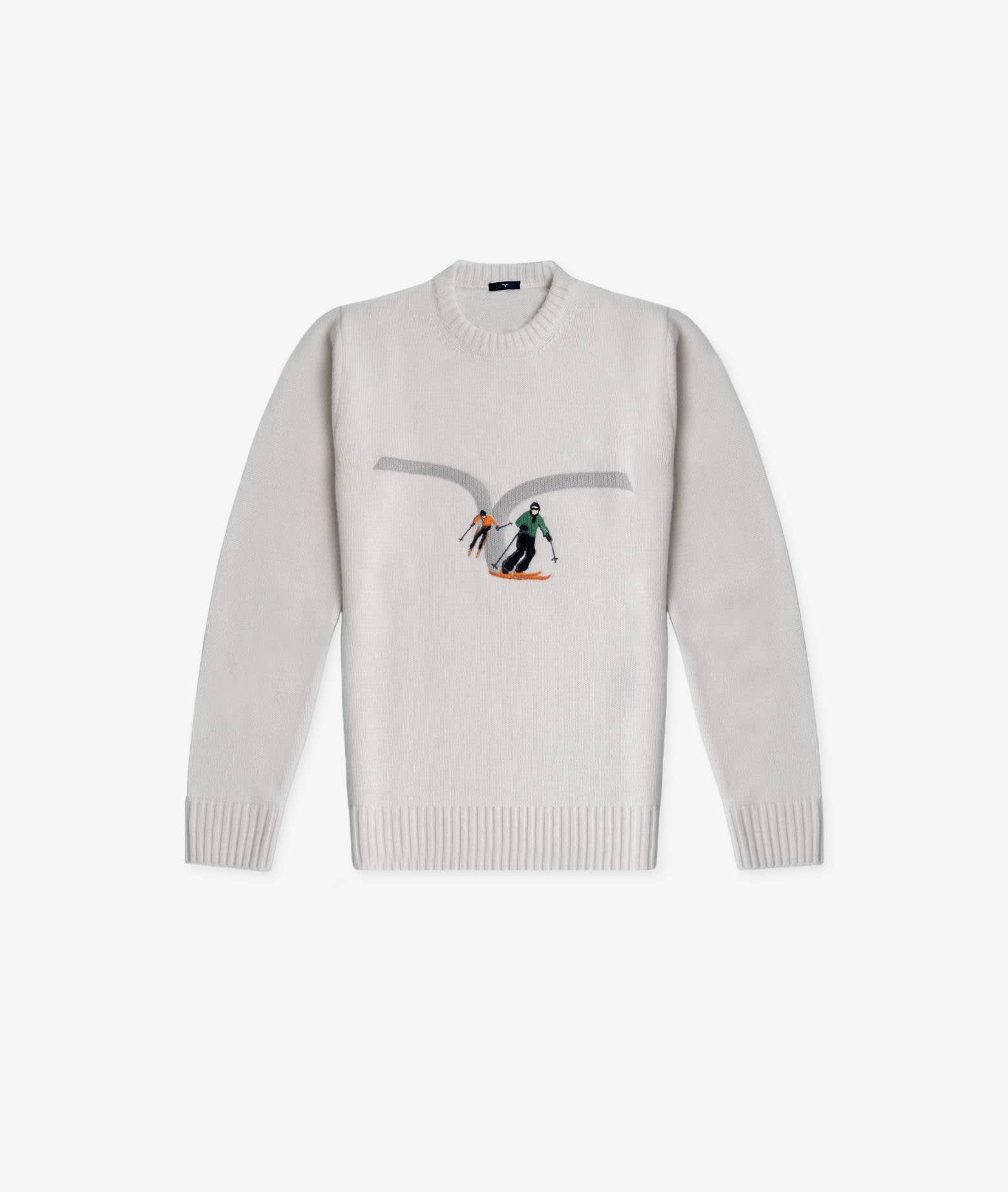 Larusmiani Sweater Ski Collection Sweater In Ivory