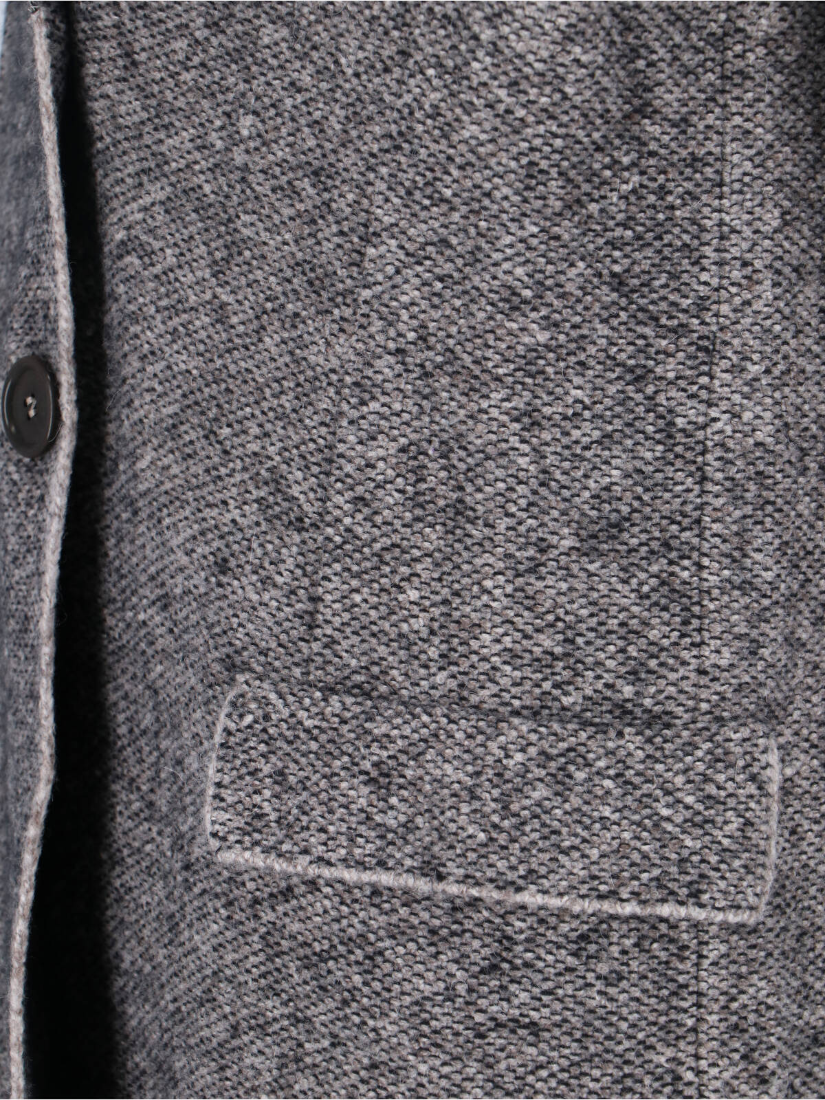 Giorgio Armani Textured Blazer With Flap Pockets And Lapel In Gray