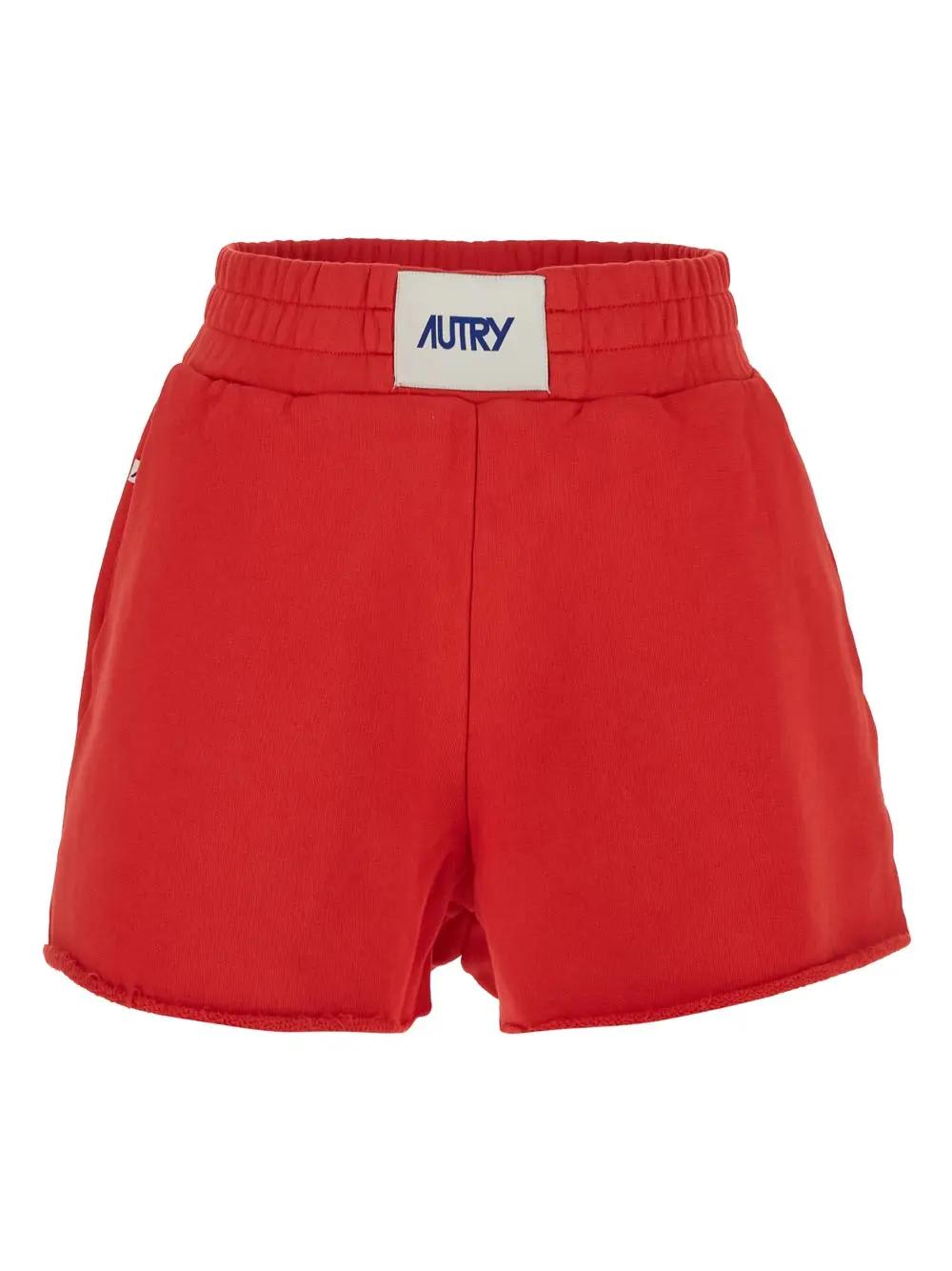 Shop Autry Red Short In Rosso