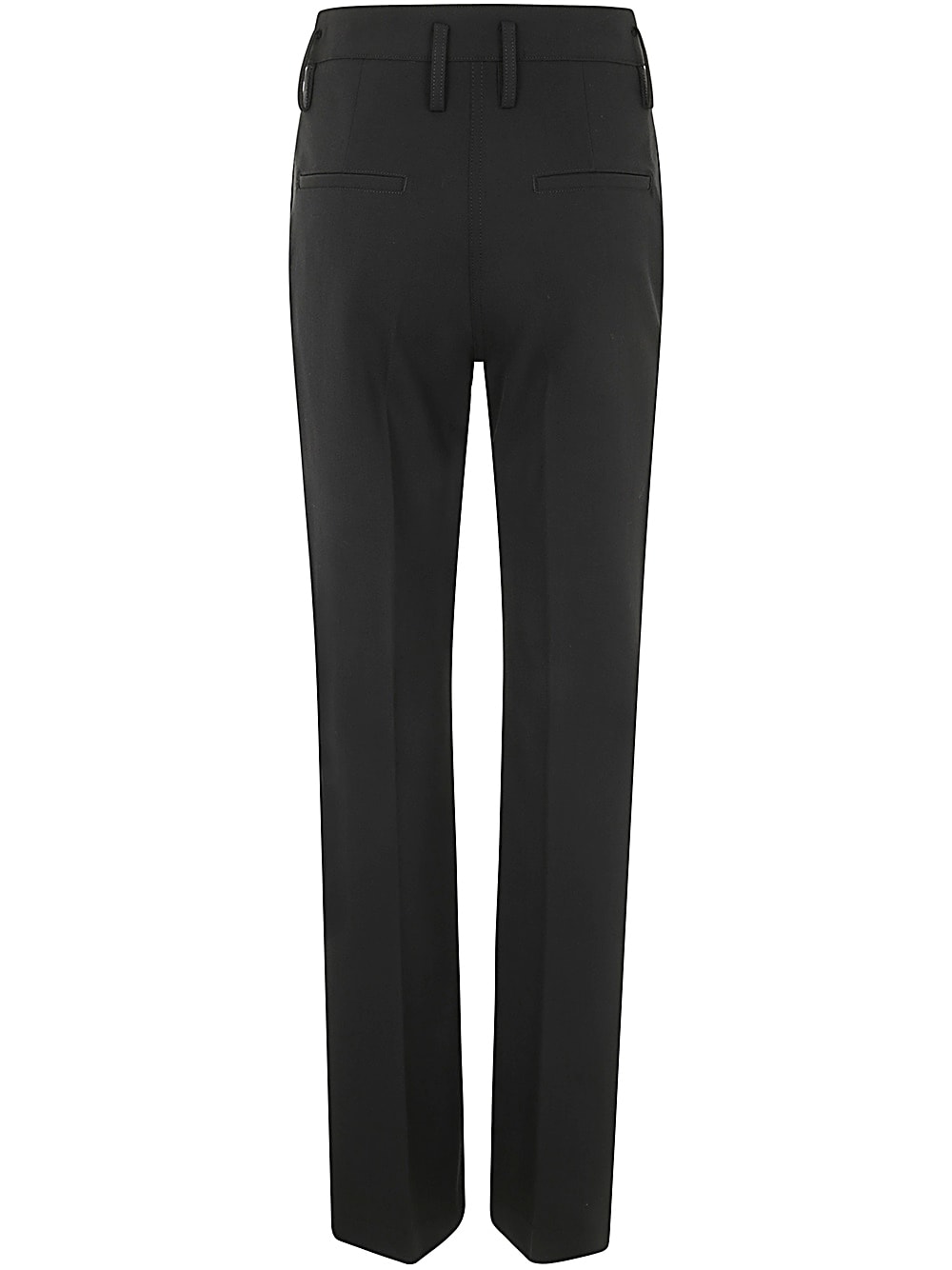 Shop Seventy Gabardine Straight Leg Pants In Black