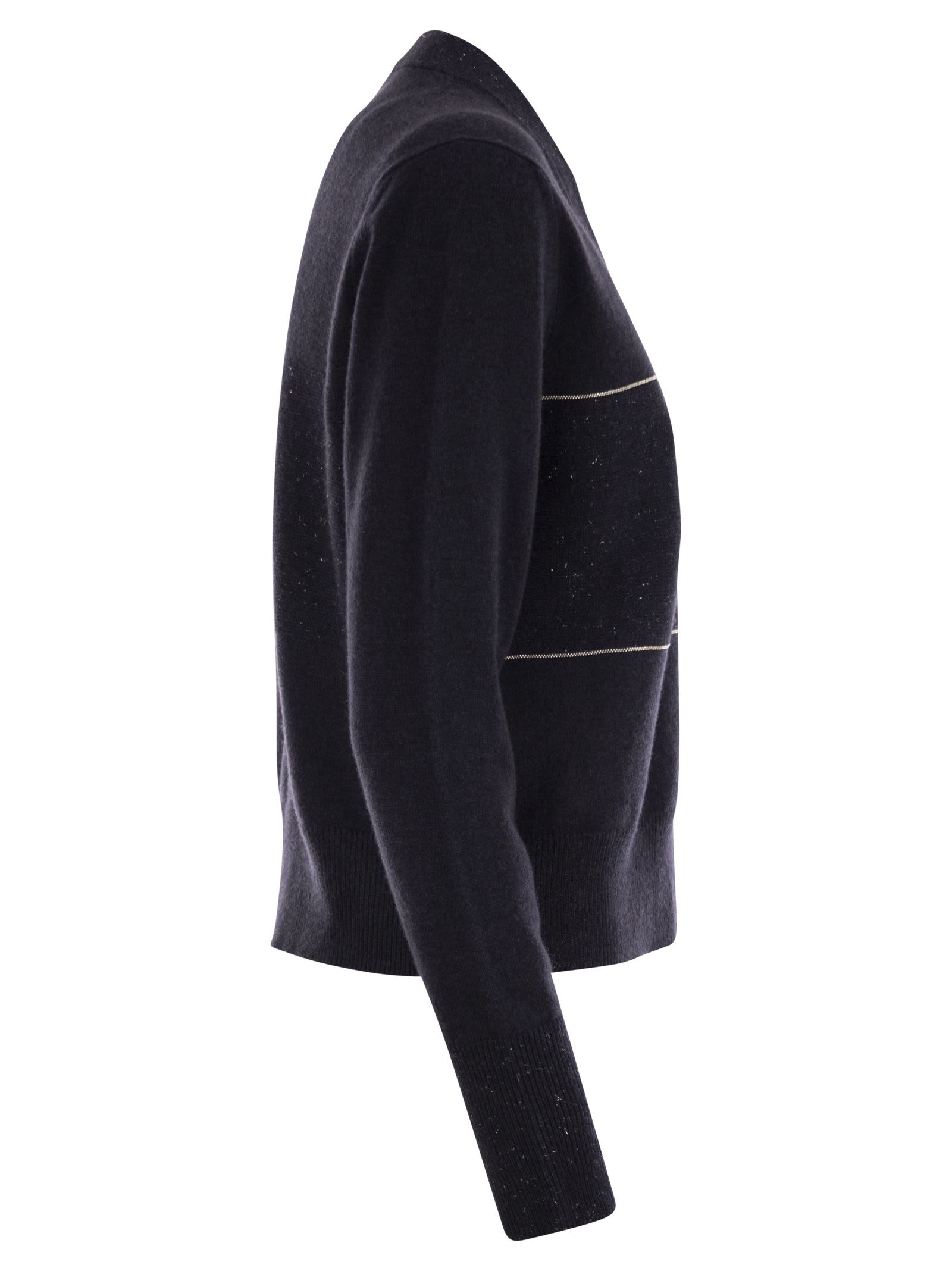 Shop Peserico Tricot Cardigan With Light Spots