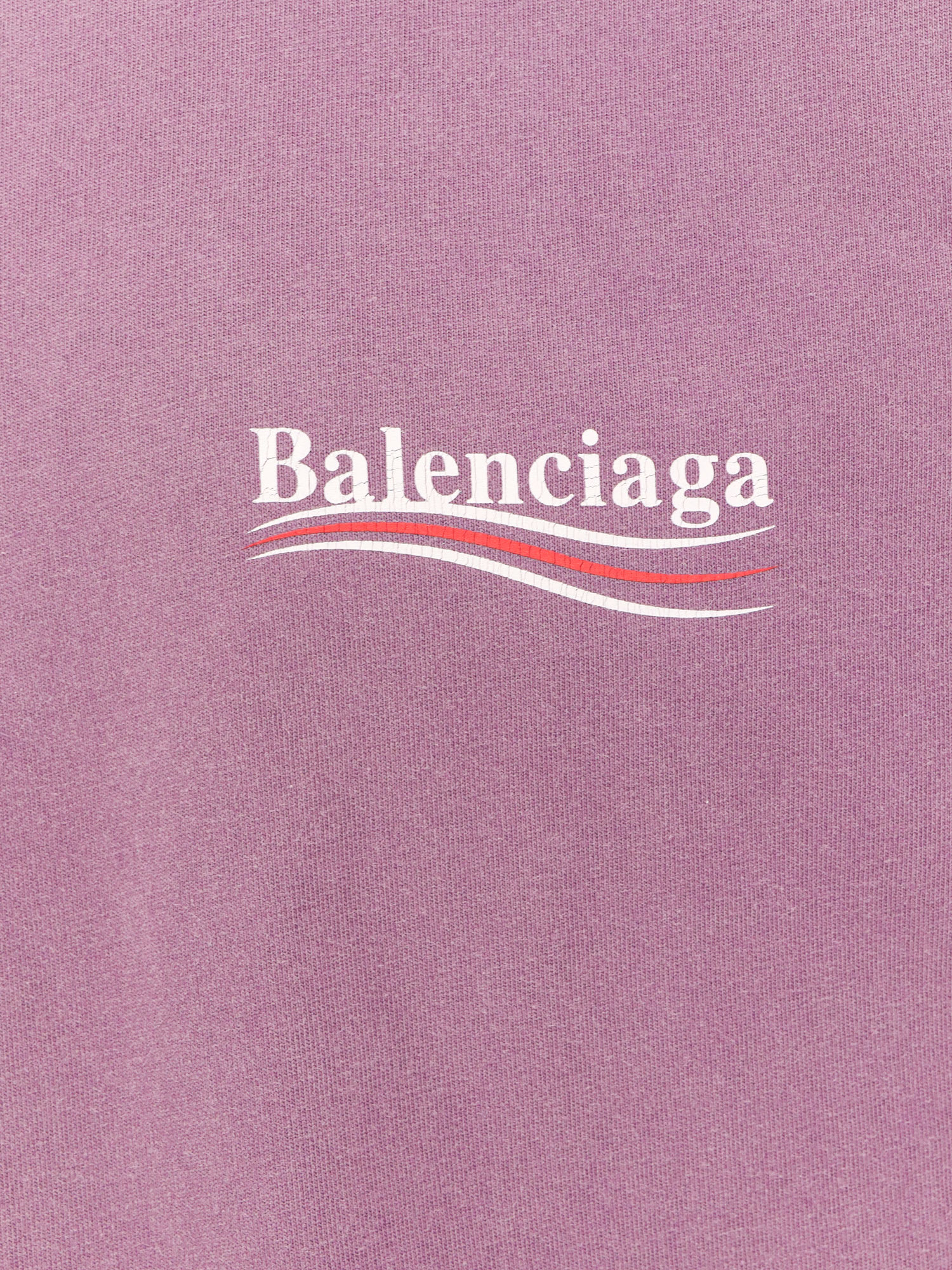 Balenciaga Purple Political Campaign T-shirt In Pink
