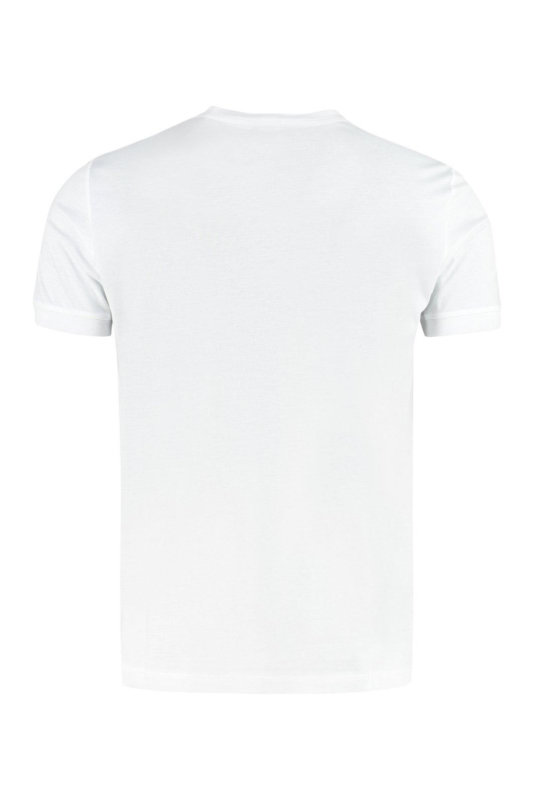 Giorgio Armani Borgonuovo 11 Cotton Jersey T-shirt Clothing In White