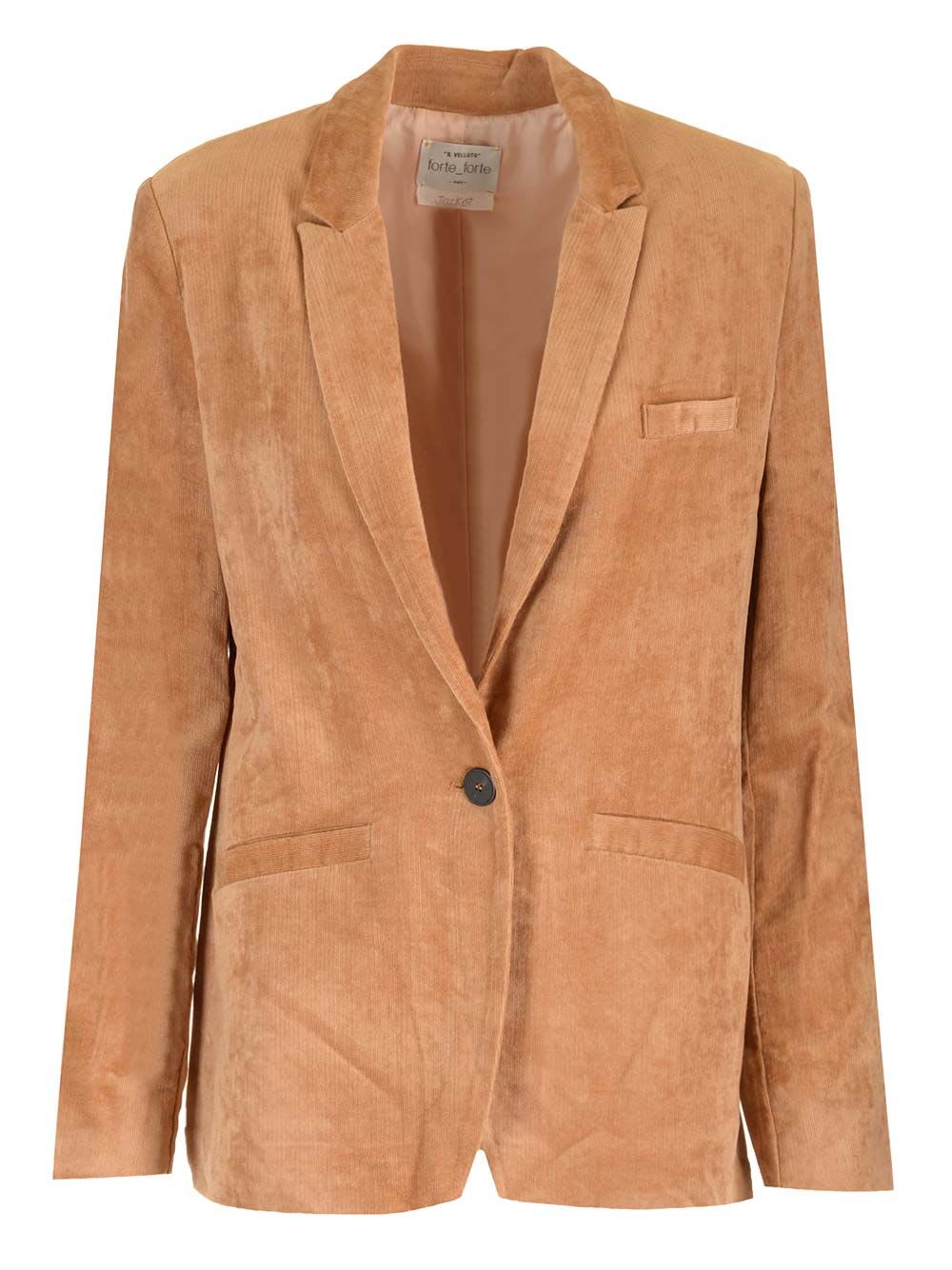 Shop Forte Forte Corduroy Blazer In Brown