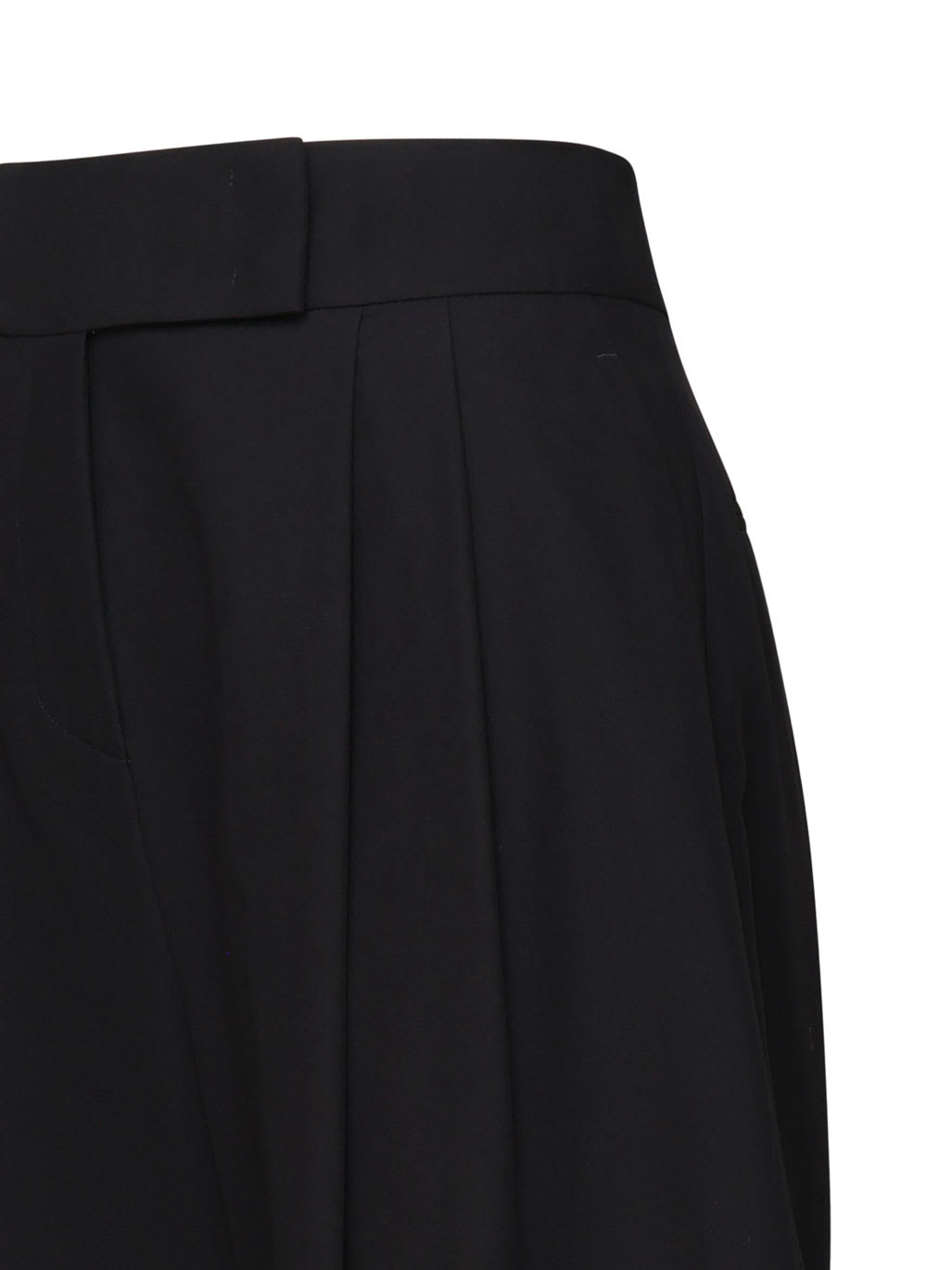 Shop Pinko Wide Leg Trousers In Black