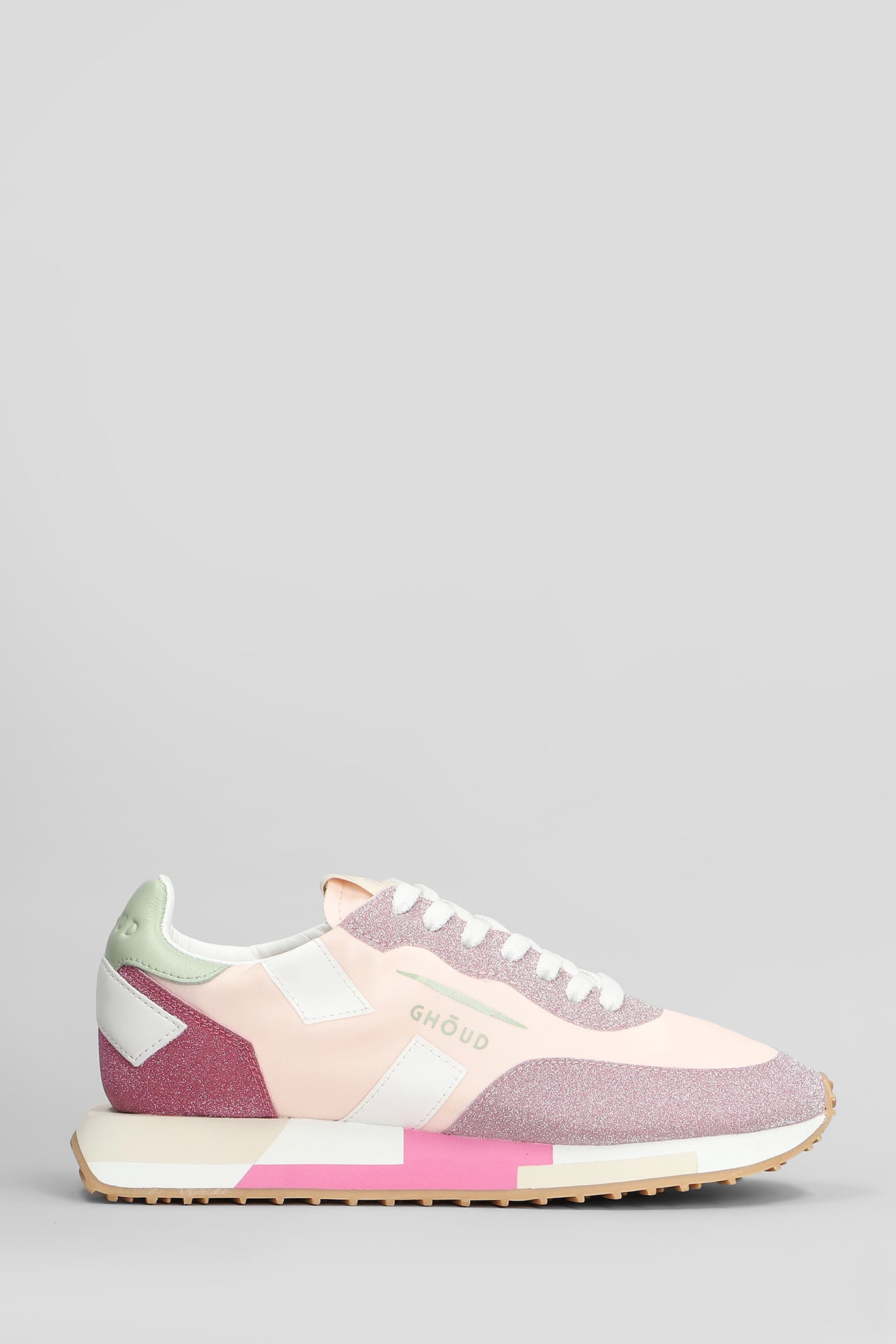 Ghoud Starlight Sneakers In Rose-pink Fabric