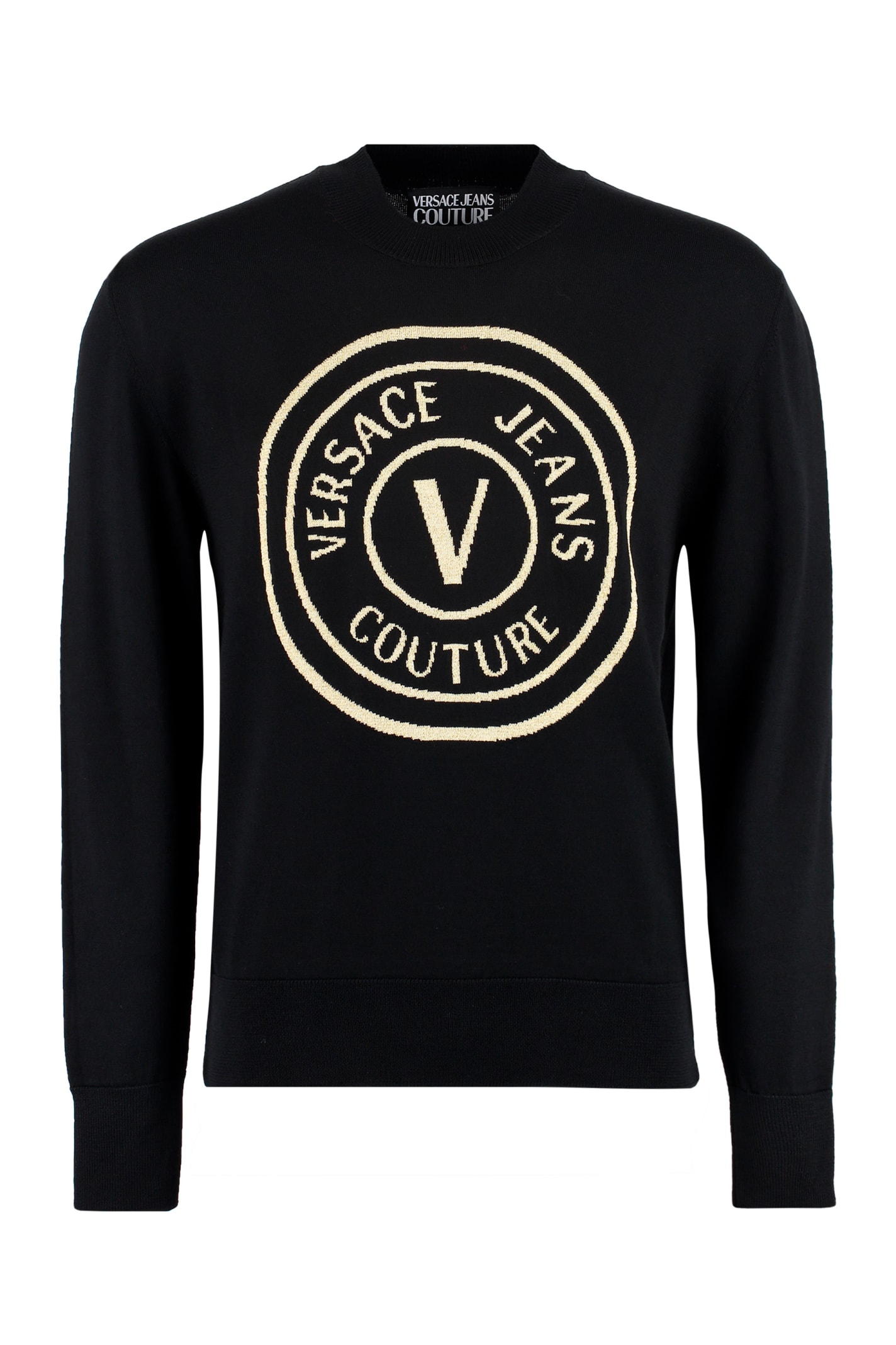 Versace Jeans Couture Intarsia Crew-neck Sweater