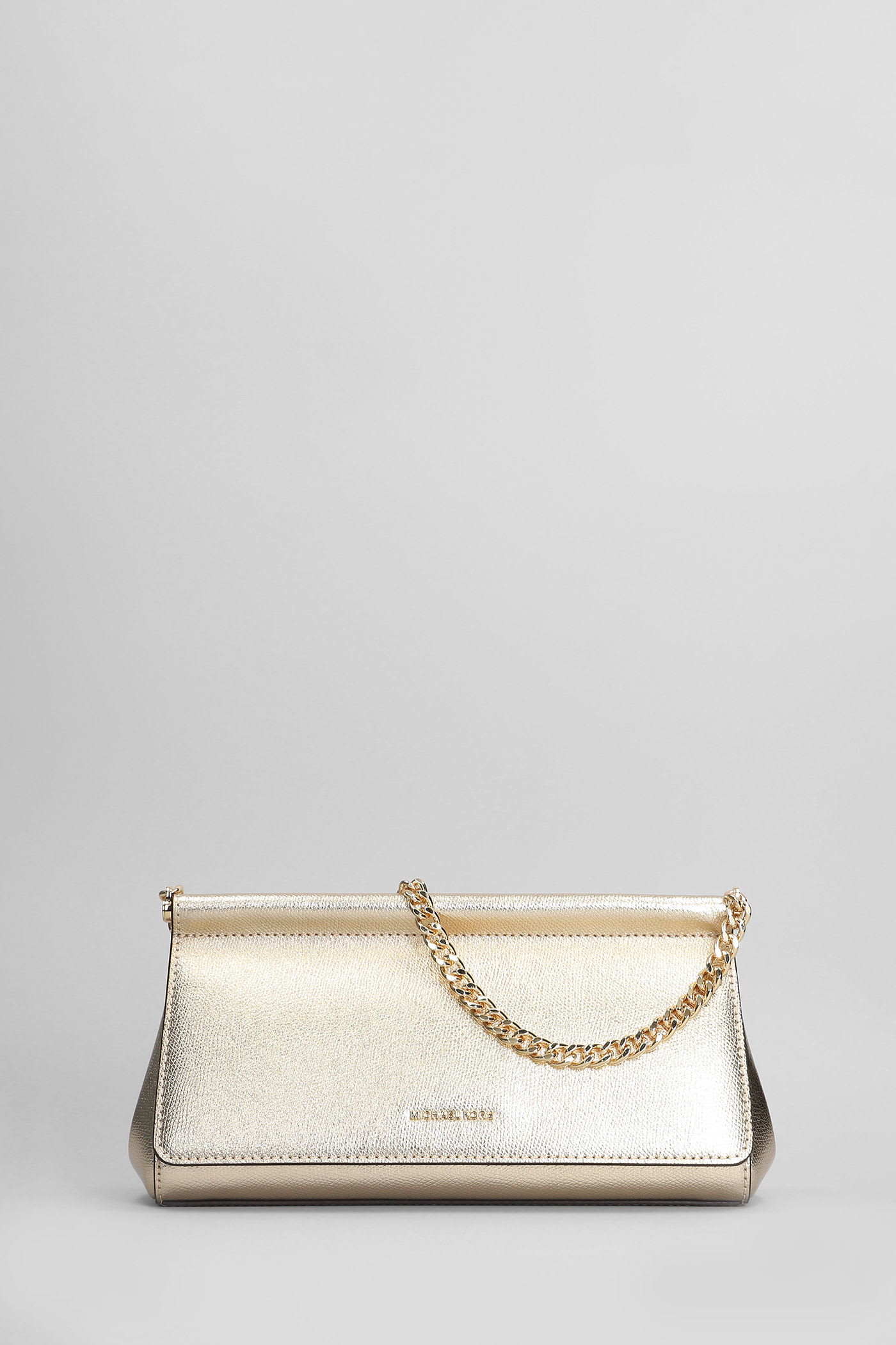 Michael Kors Carmine Shoulder Bag In Gold Leather