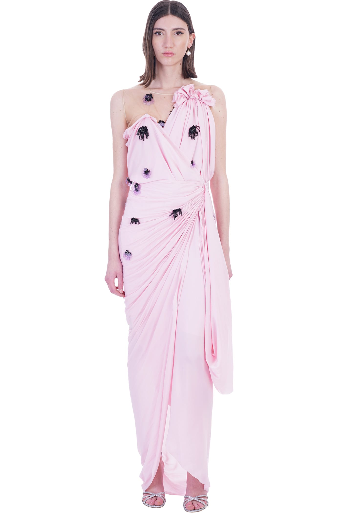 Lanvin Dress In Rose-pink Polyester