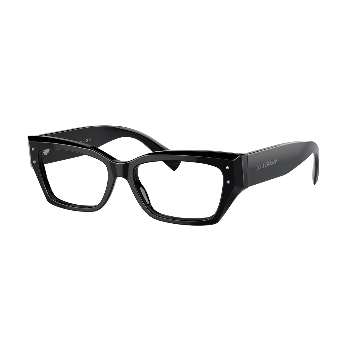 Shop Dolce &amp; Gabbana Eyewear Dg3387 Linea Dg Sharped 501 Black Glasses In Nero