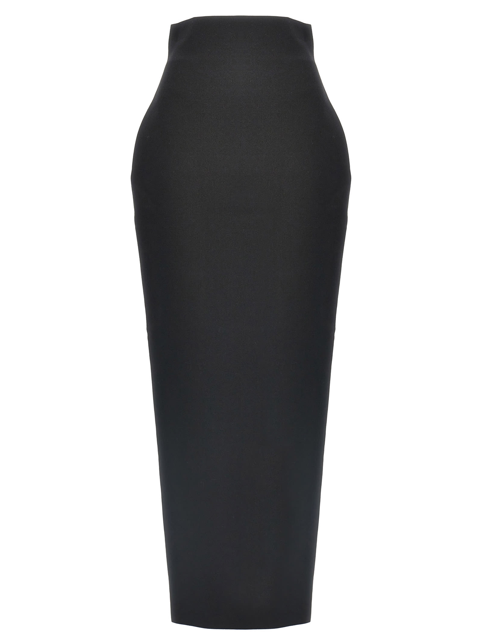 Shop Rick Owens Dirt Pillar Skirt In Black