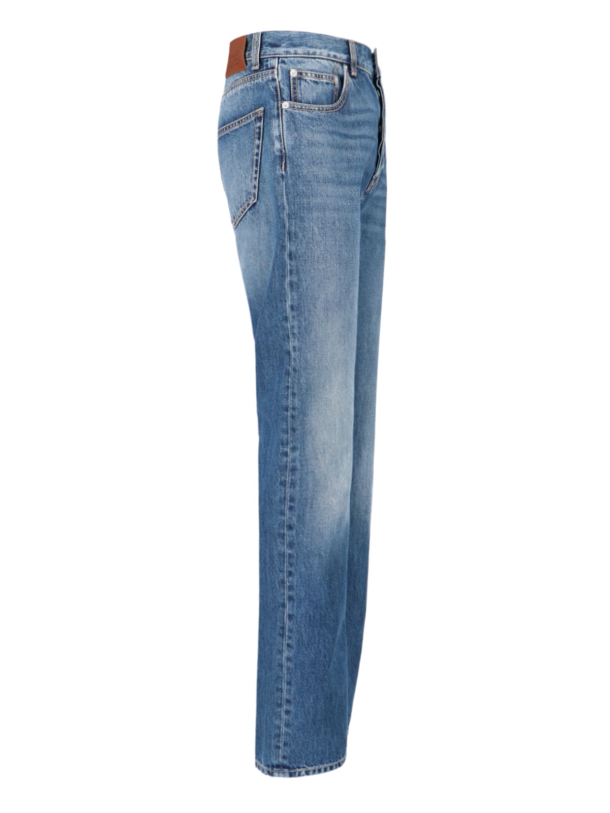 Shop Alexander Mcqueen Straight Jeans In Blue