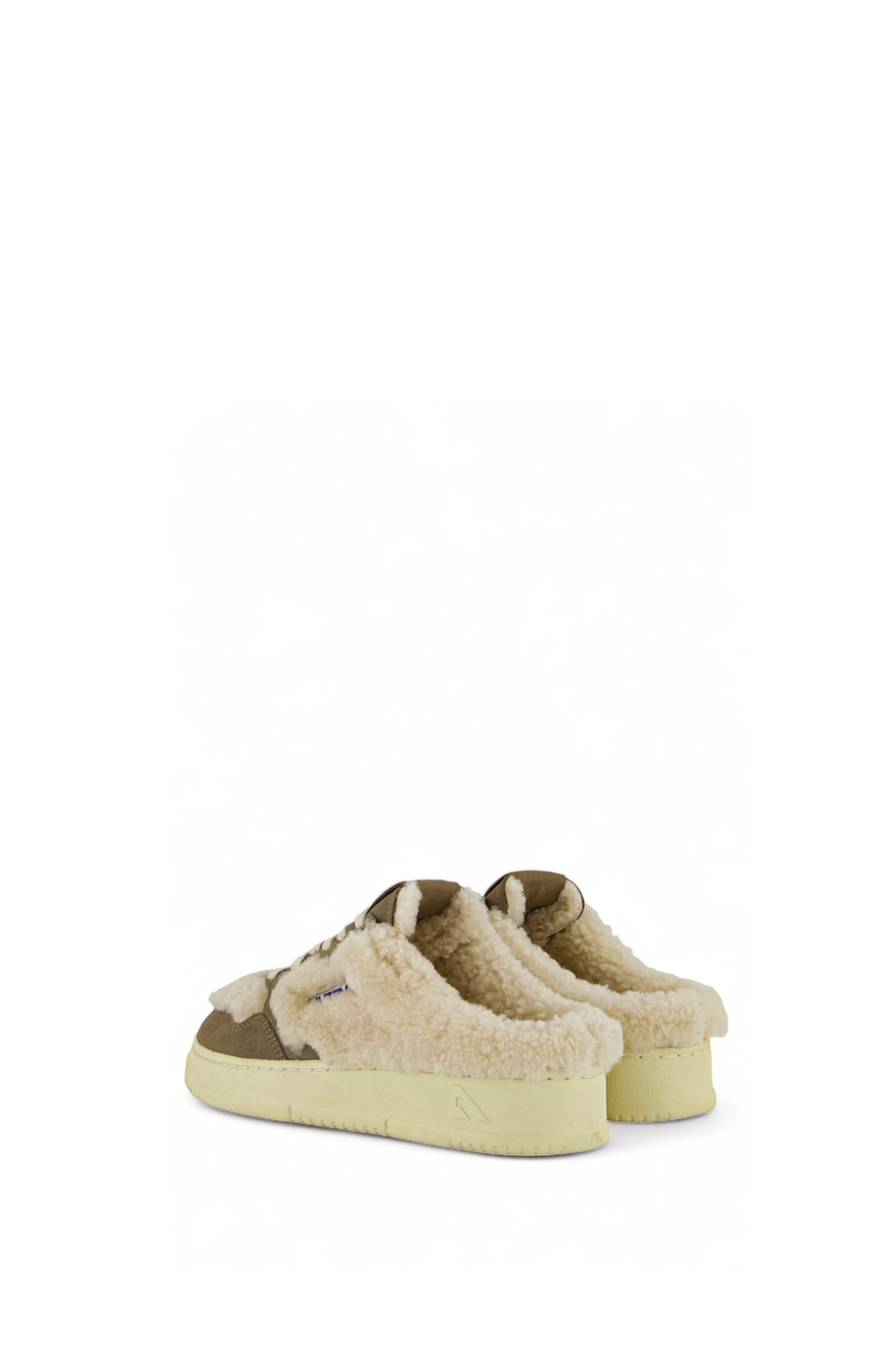 Shop Autry Medalist Mule Sneakers In Beige