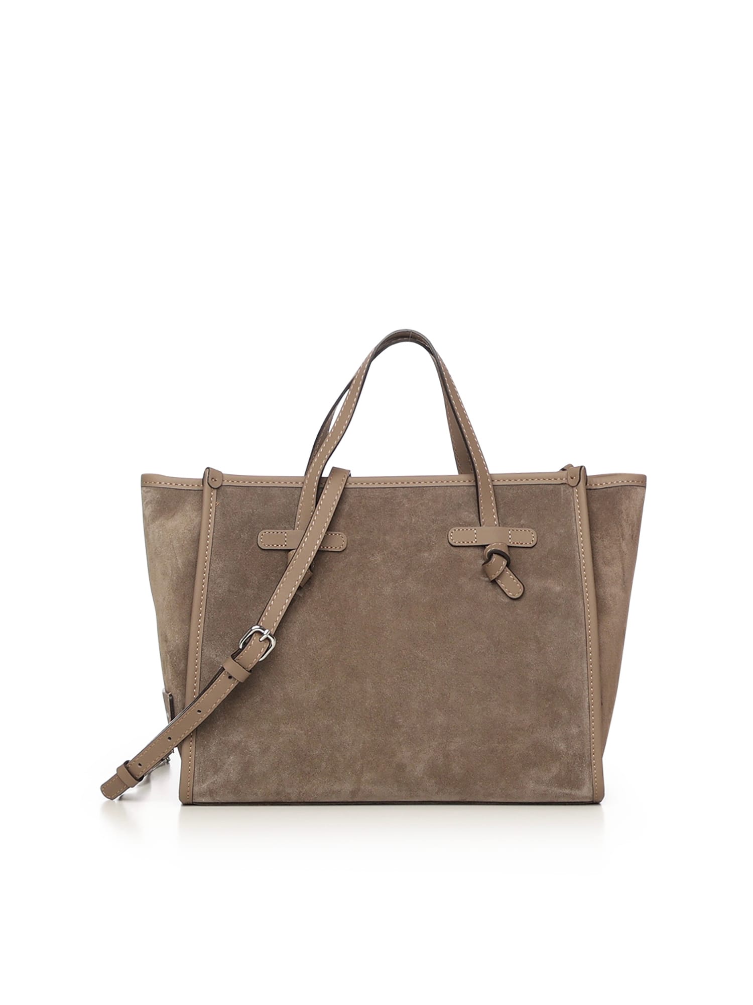 Gianni Chiarini Miss Marcella 32 Suede Bag In Brown