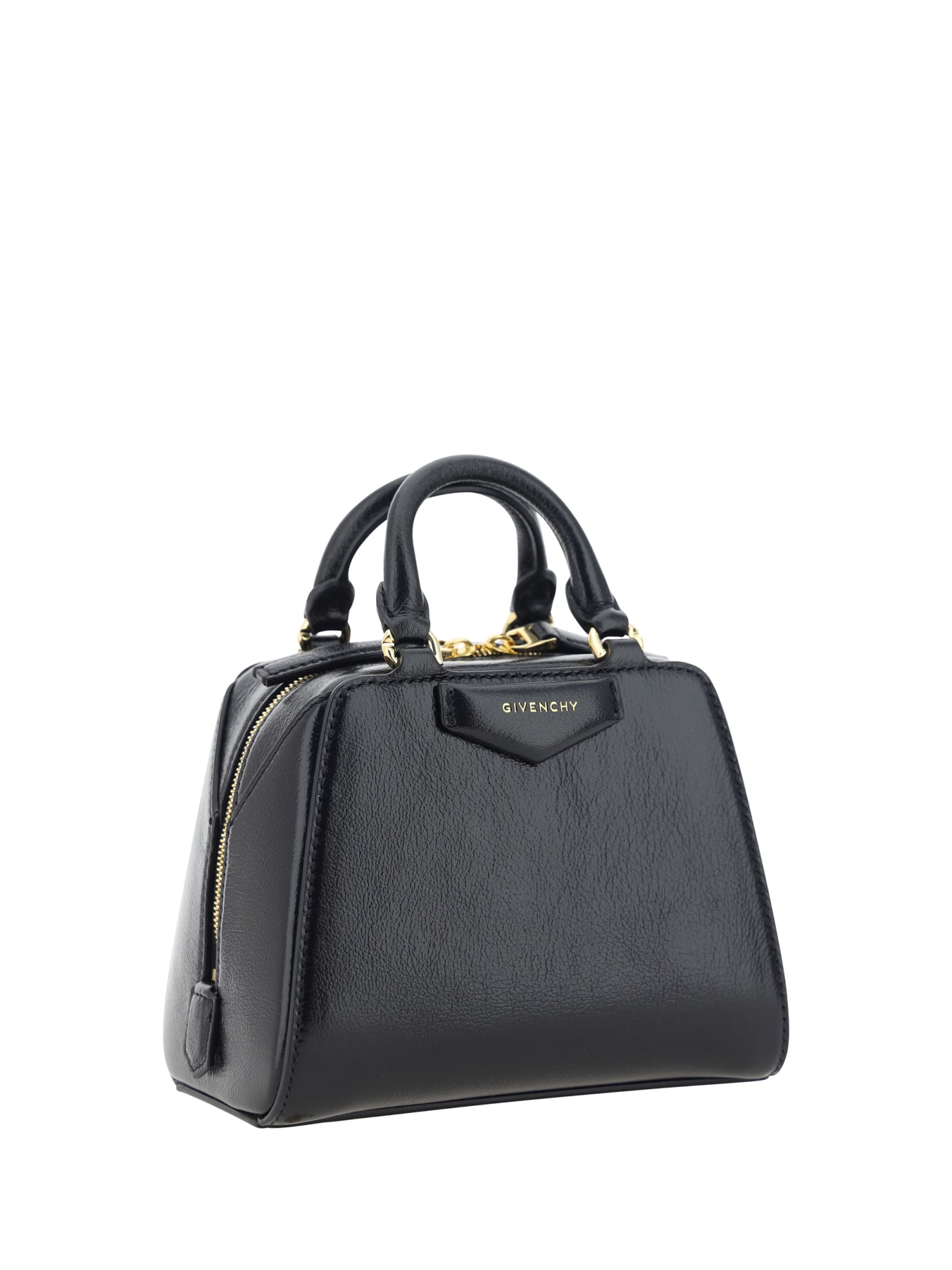 Shop Givenchy Antigona Cube Nano Handbag In Black