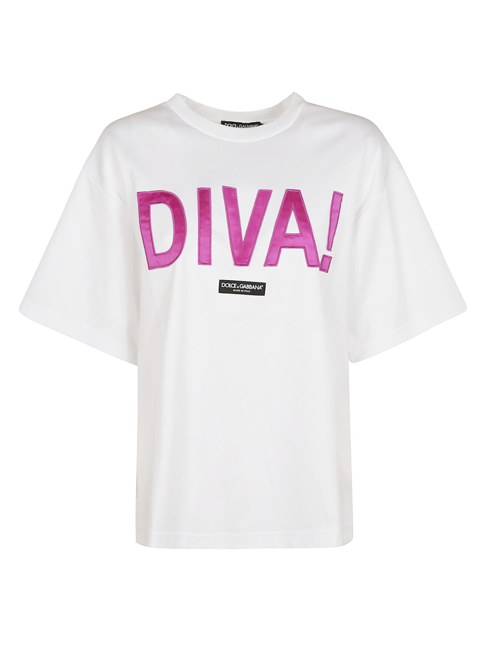 Dolce & Gabbana Dive Logo Patch Oversize T-shirt