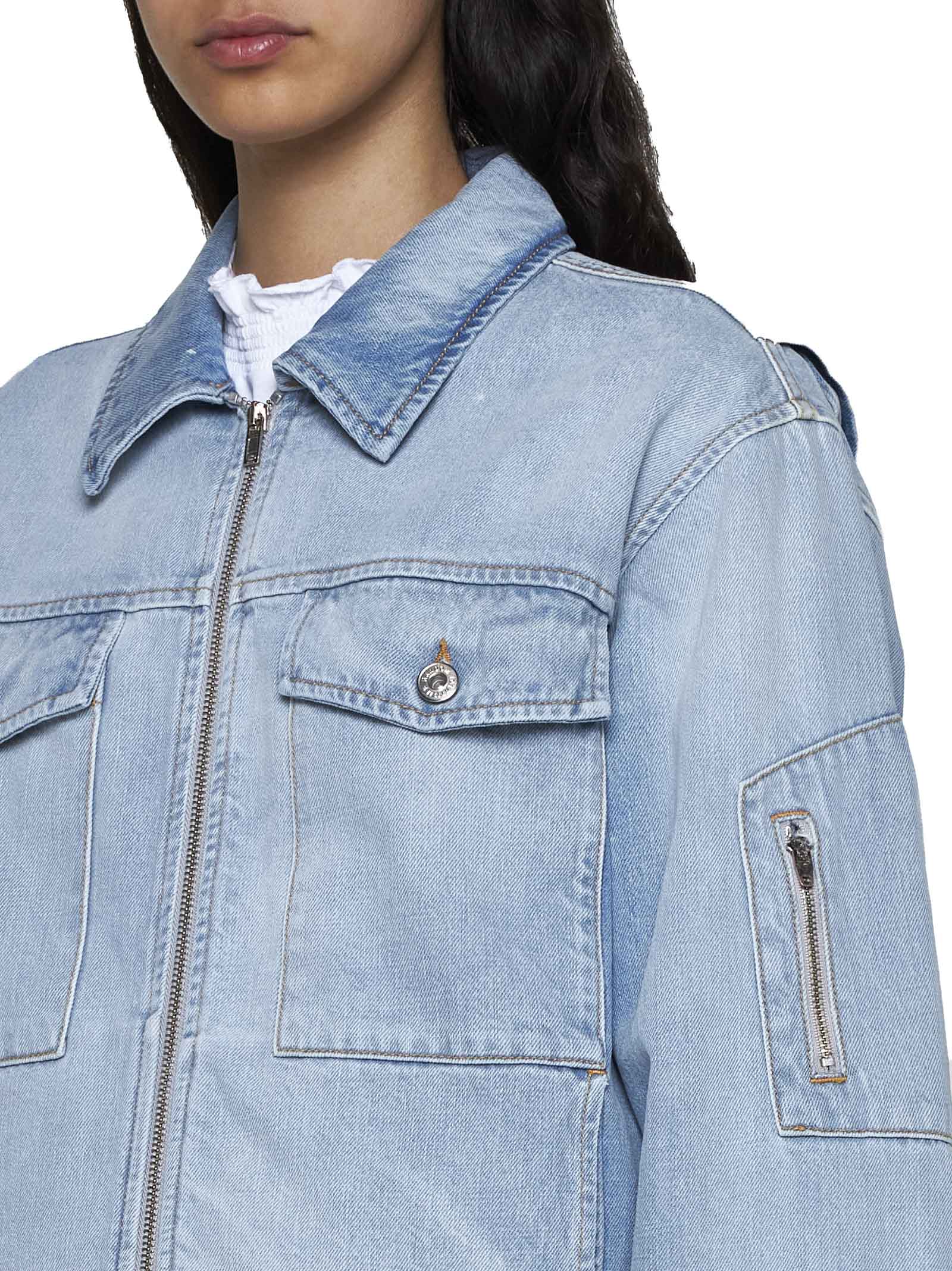 Shop Random Identities Jacket In Blue