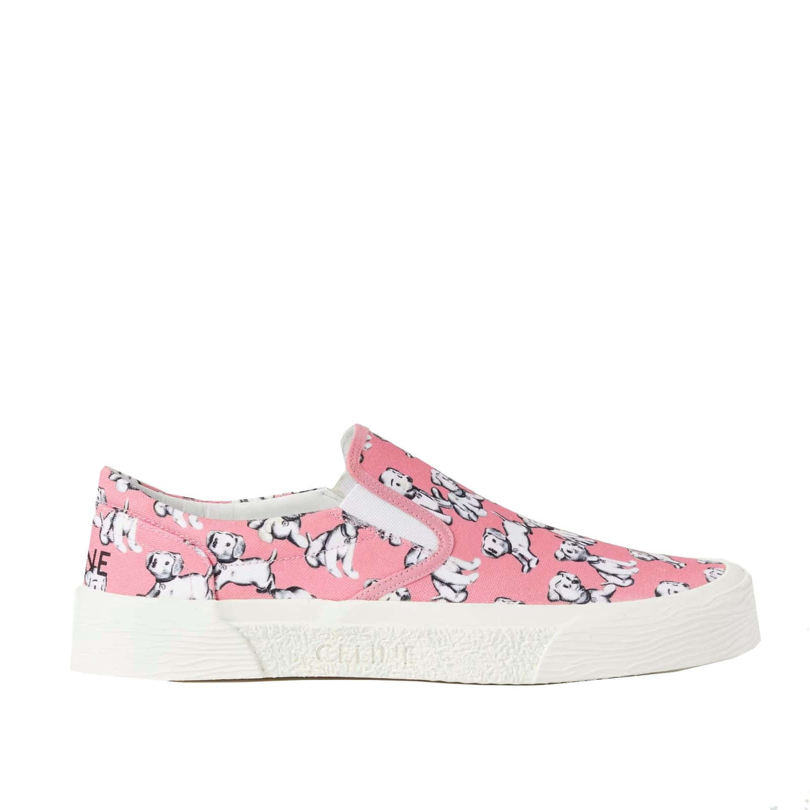 Shop Celine Slip-on Sneakers In Pink