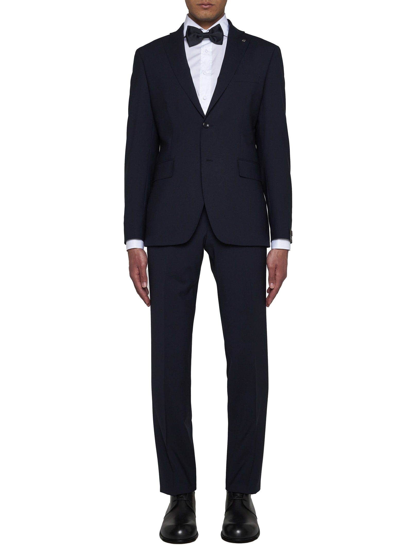 Shop Tagliatore Suit In Blue