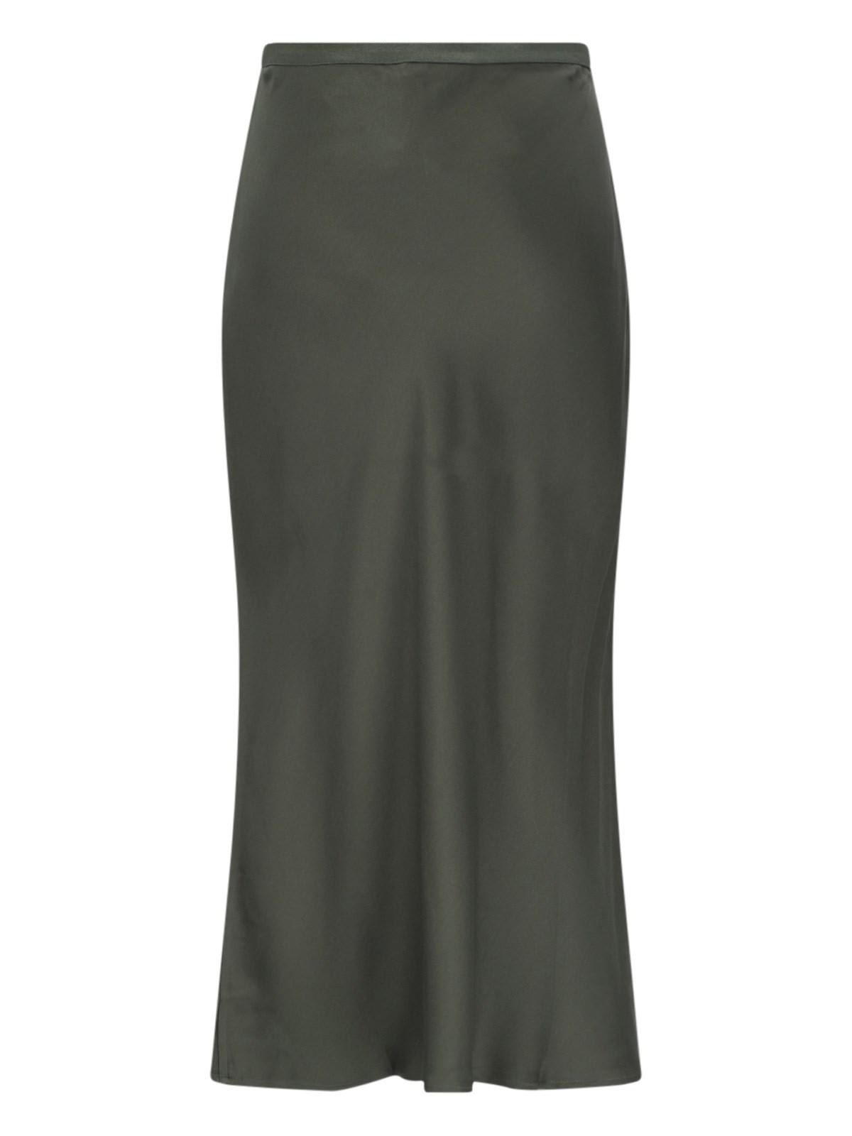 Shop Anine Bing Bar Midi Skirt In Green