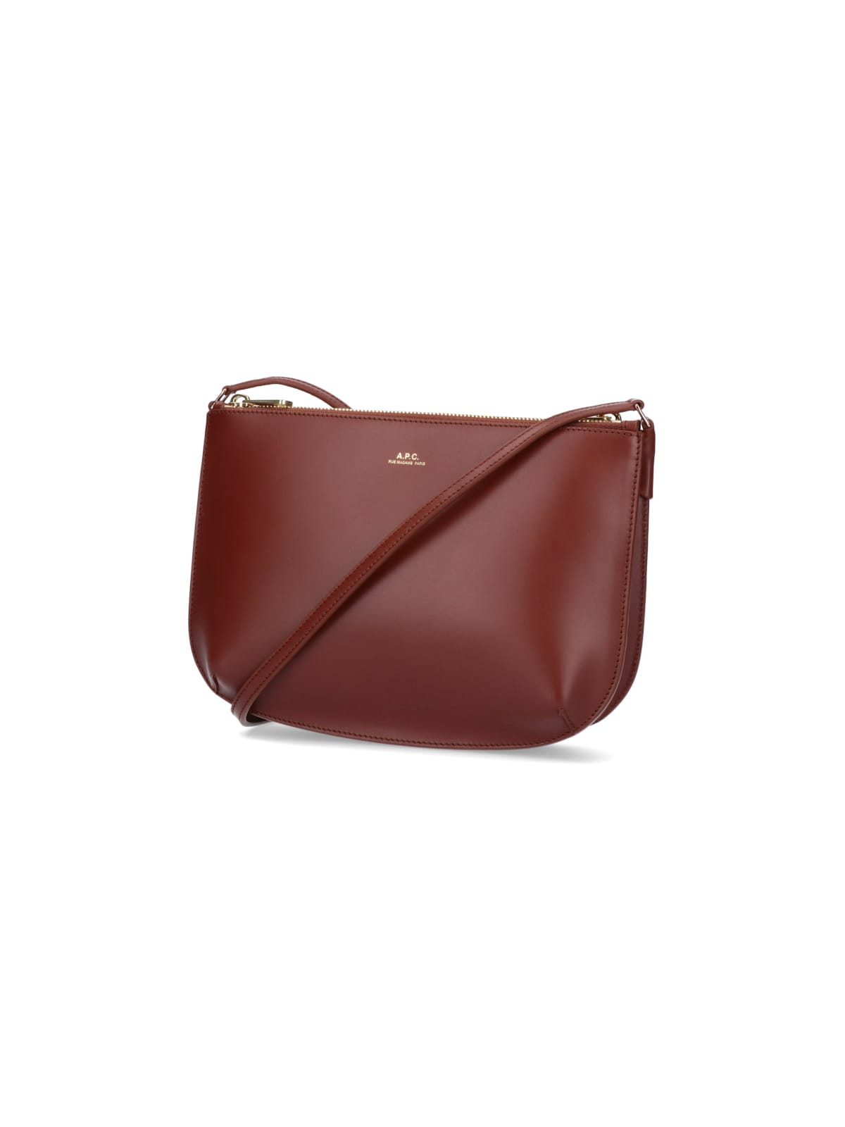 Shop Apc Sarah Crossbody Bag In Brown